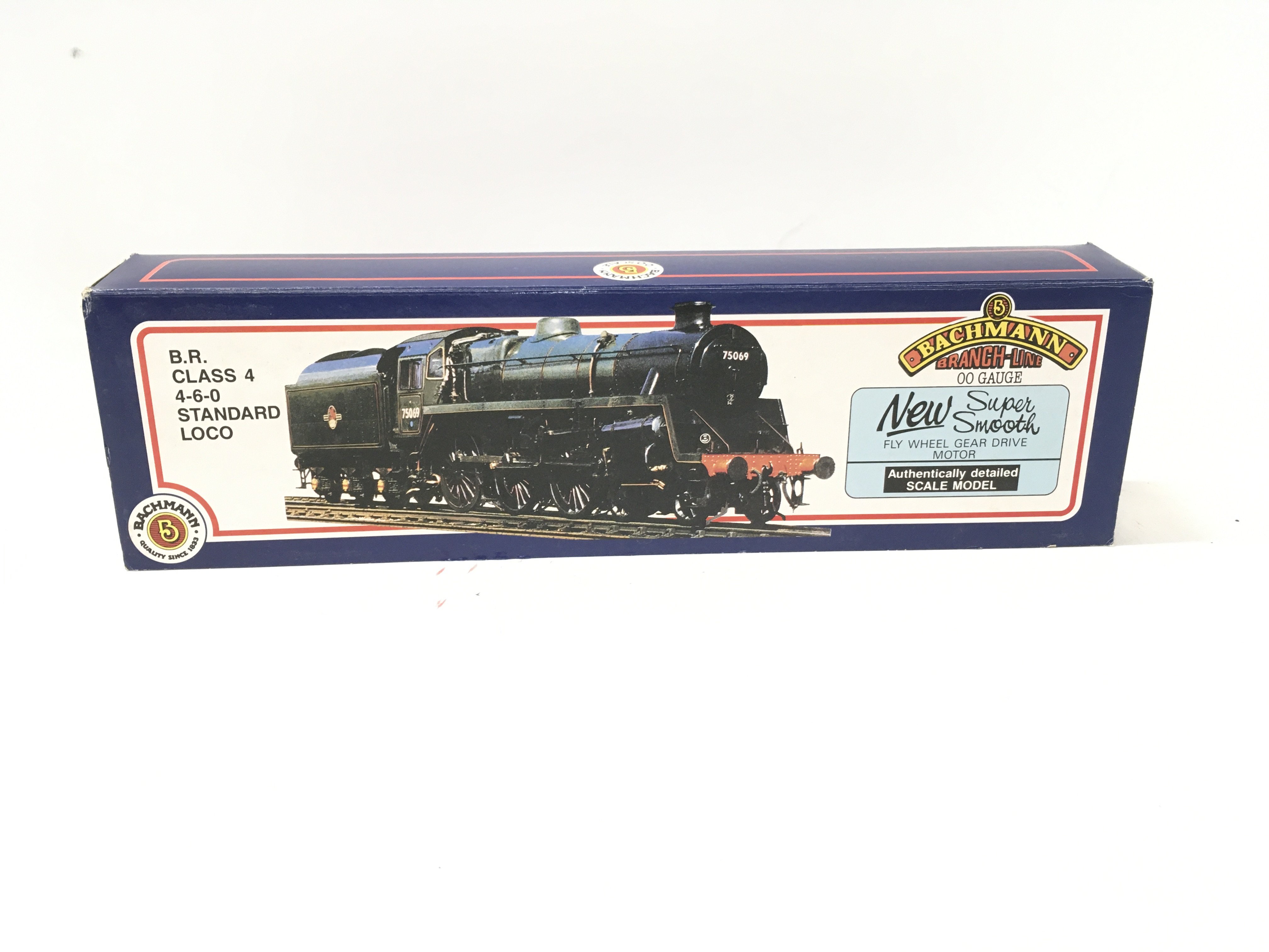 A boxed Bachmann No 31.102. BR Standard Loco Class 4. 4.6.0 Double Chimney with Tender Type BR 1B. 00gauge. No Reserve