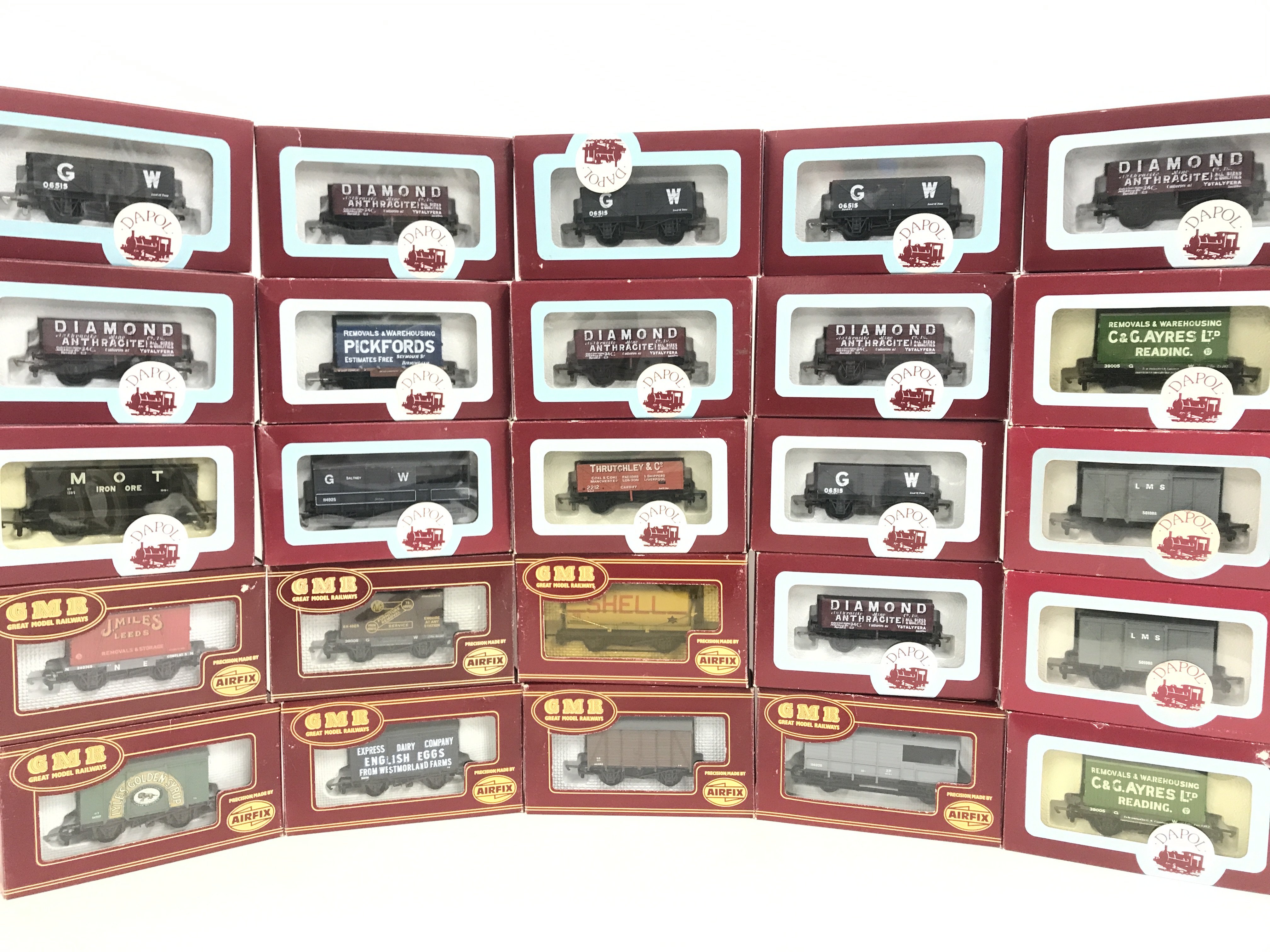 A Collection Of Boxed 00 Gauge Wagons By Airfix And Dapol. No Reserve.