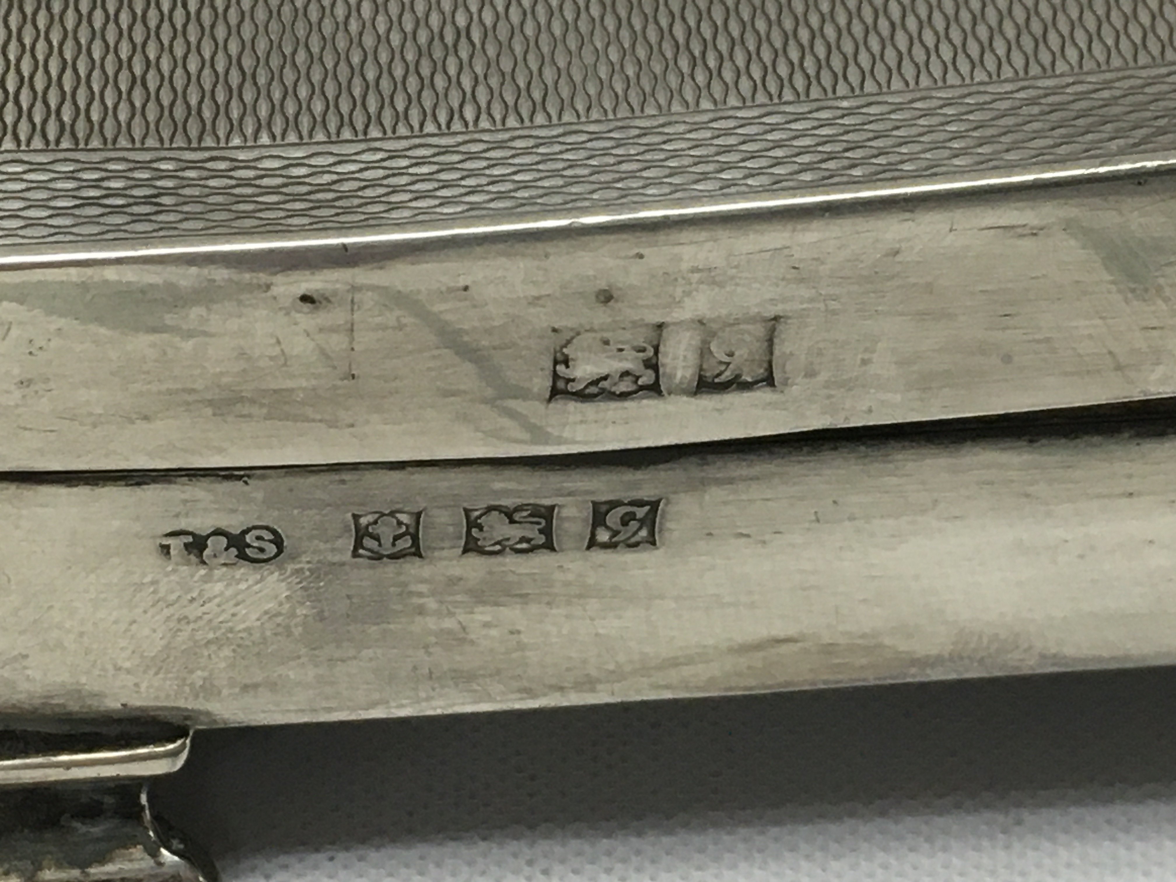 A Silver cigarette case , postage category B- NO RESERVE