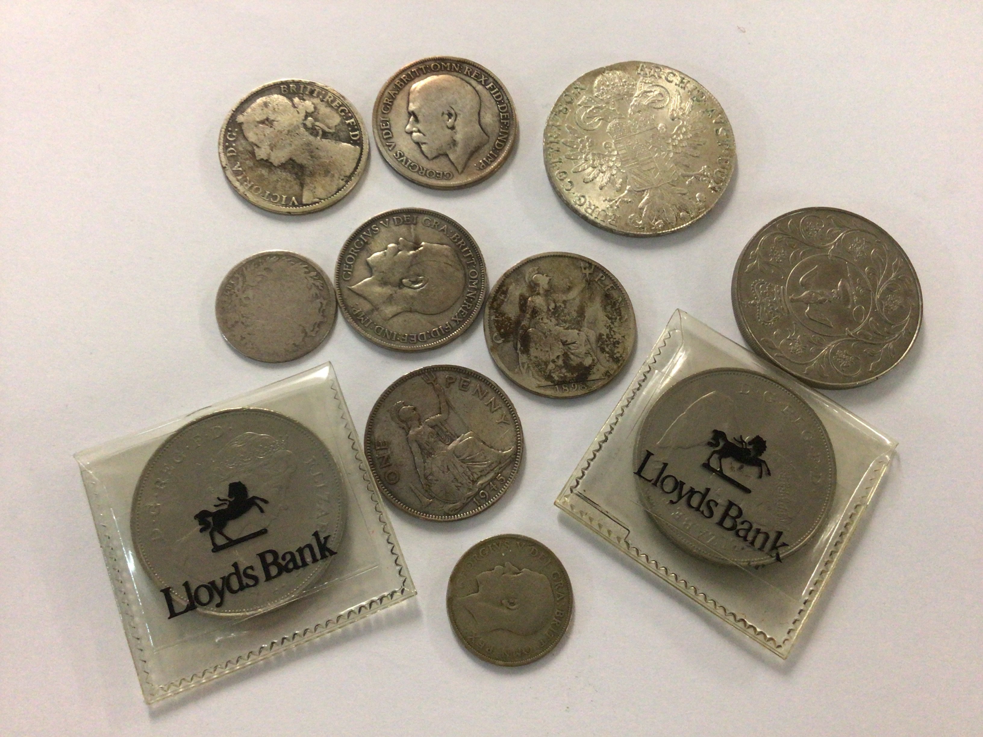 A small collection of silver coinage