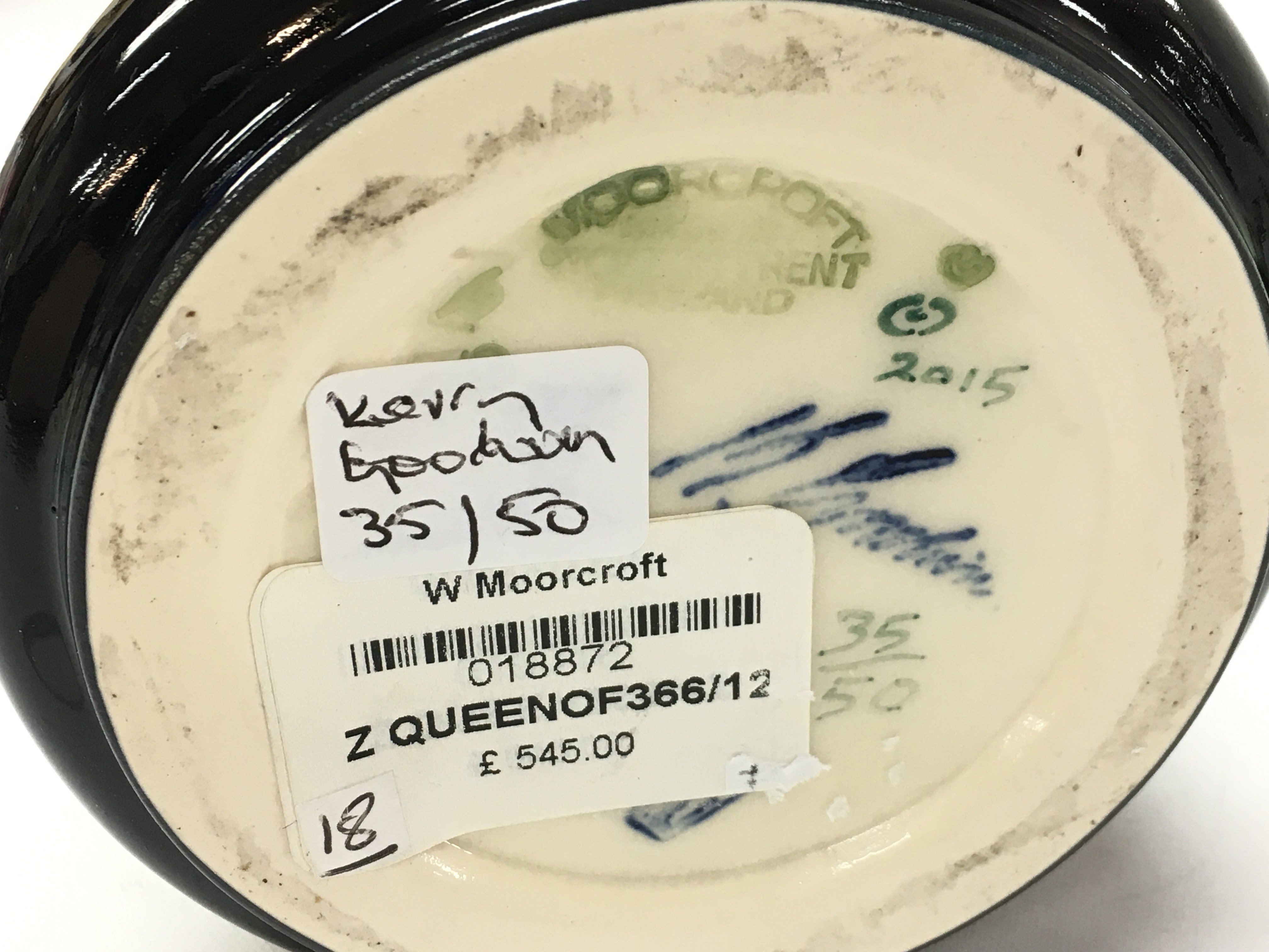 A Kerry Godwin Limited Edition 35/50 perfect vase , 32cm tall. This lot cannot be posted. NO RESERVE