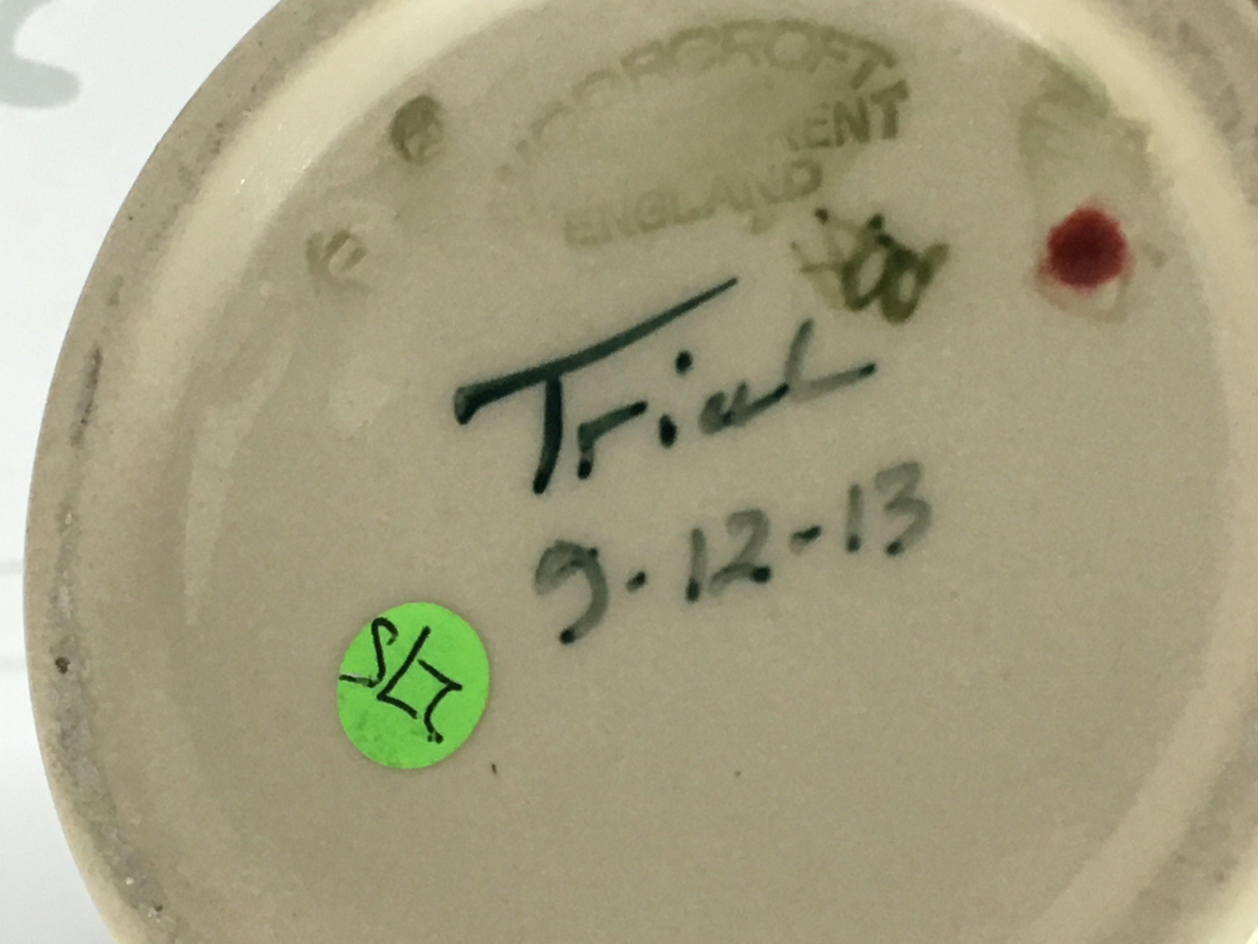 A Moorcroft Hellebores Red Dot (seconds) vase , 31cm tall. This lot cannot be posted