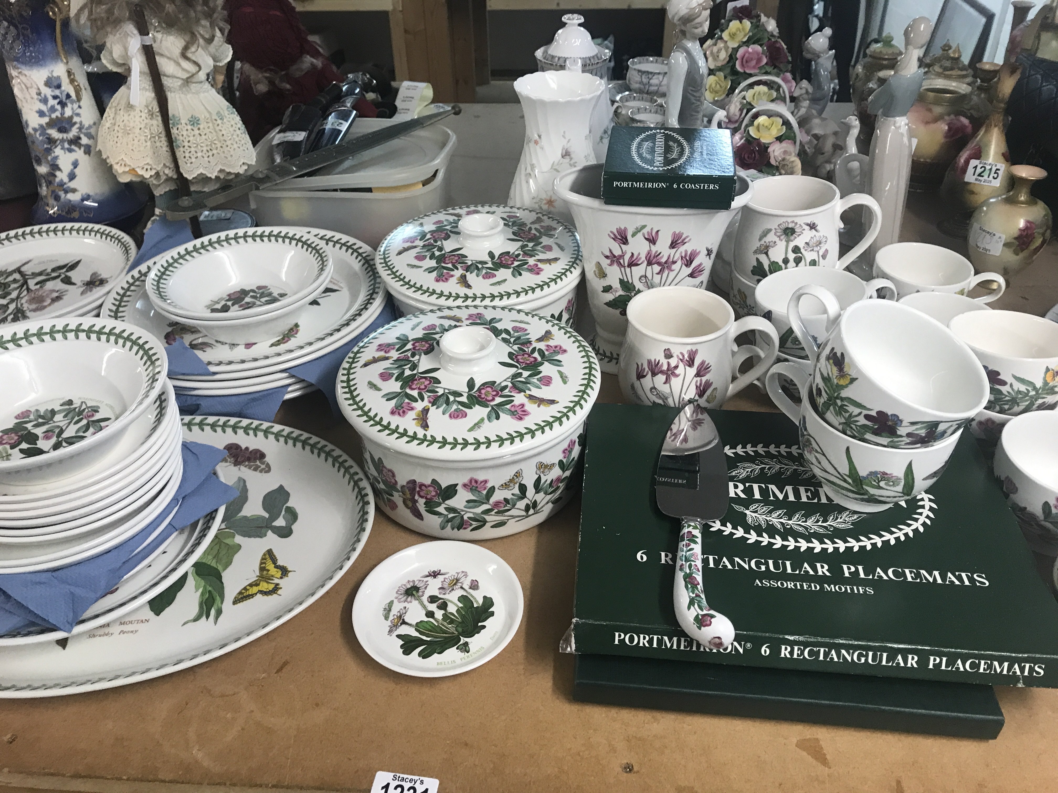 A collection of Portmeririon China including plates cups saucers and dishes ,