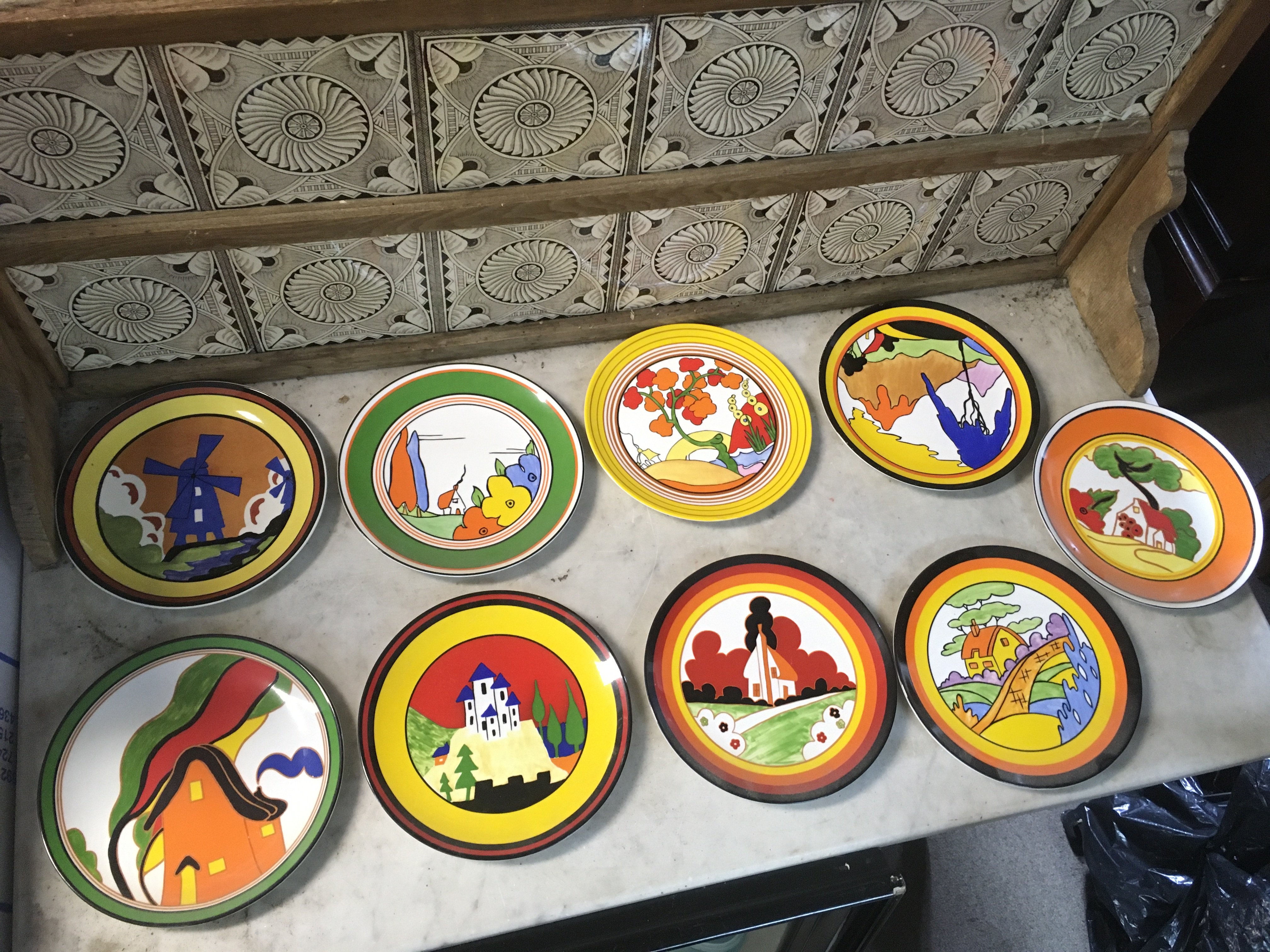 Wedgwood Clarice Cliff limited edition plates . This lot cannot be posted