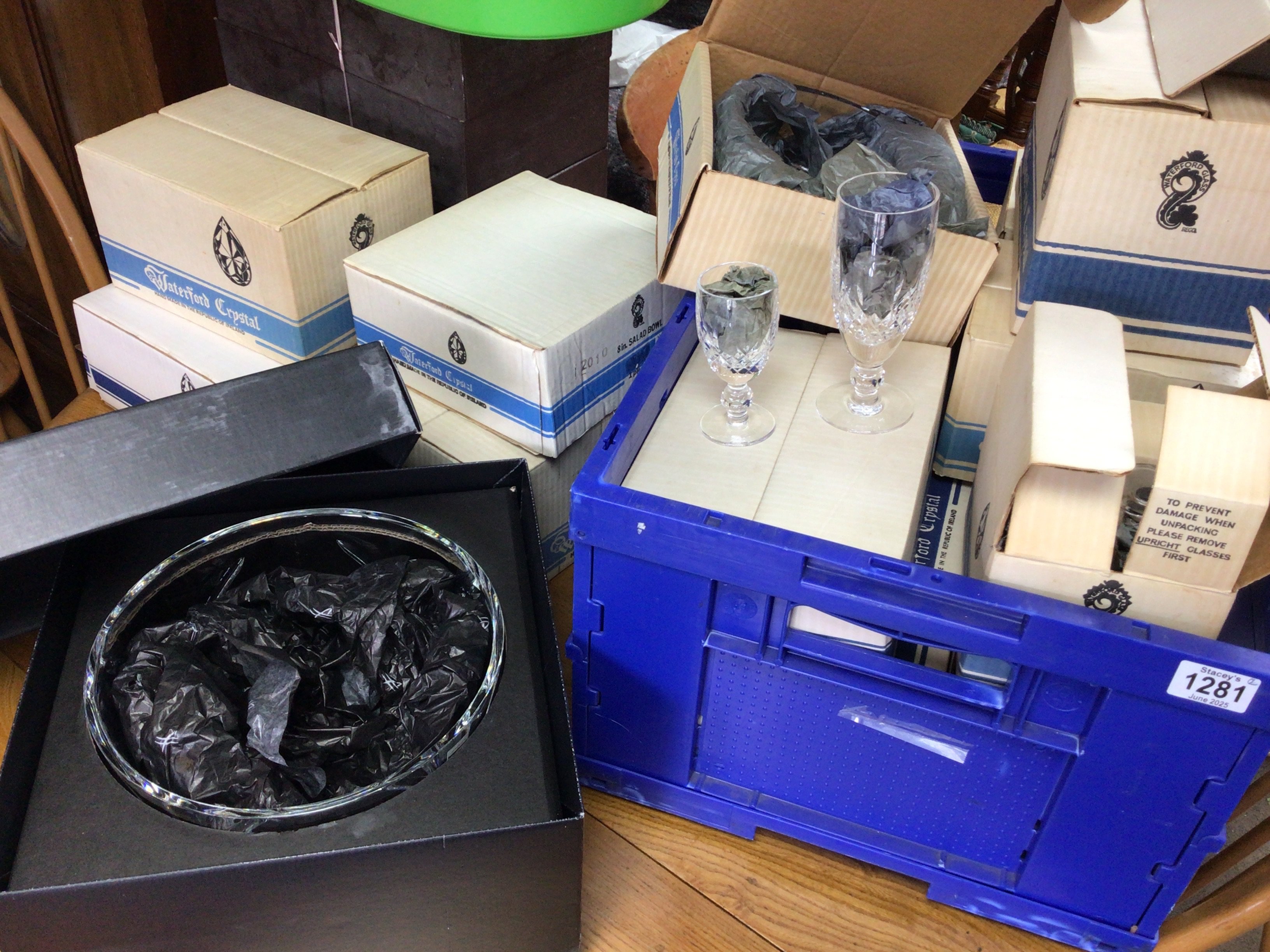 A large collection of various Waterford Crystal. NO RESERVE