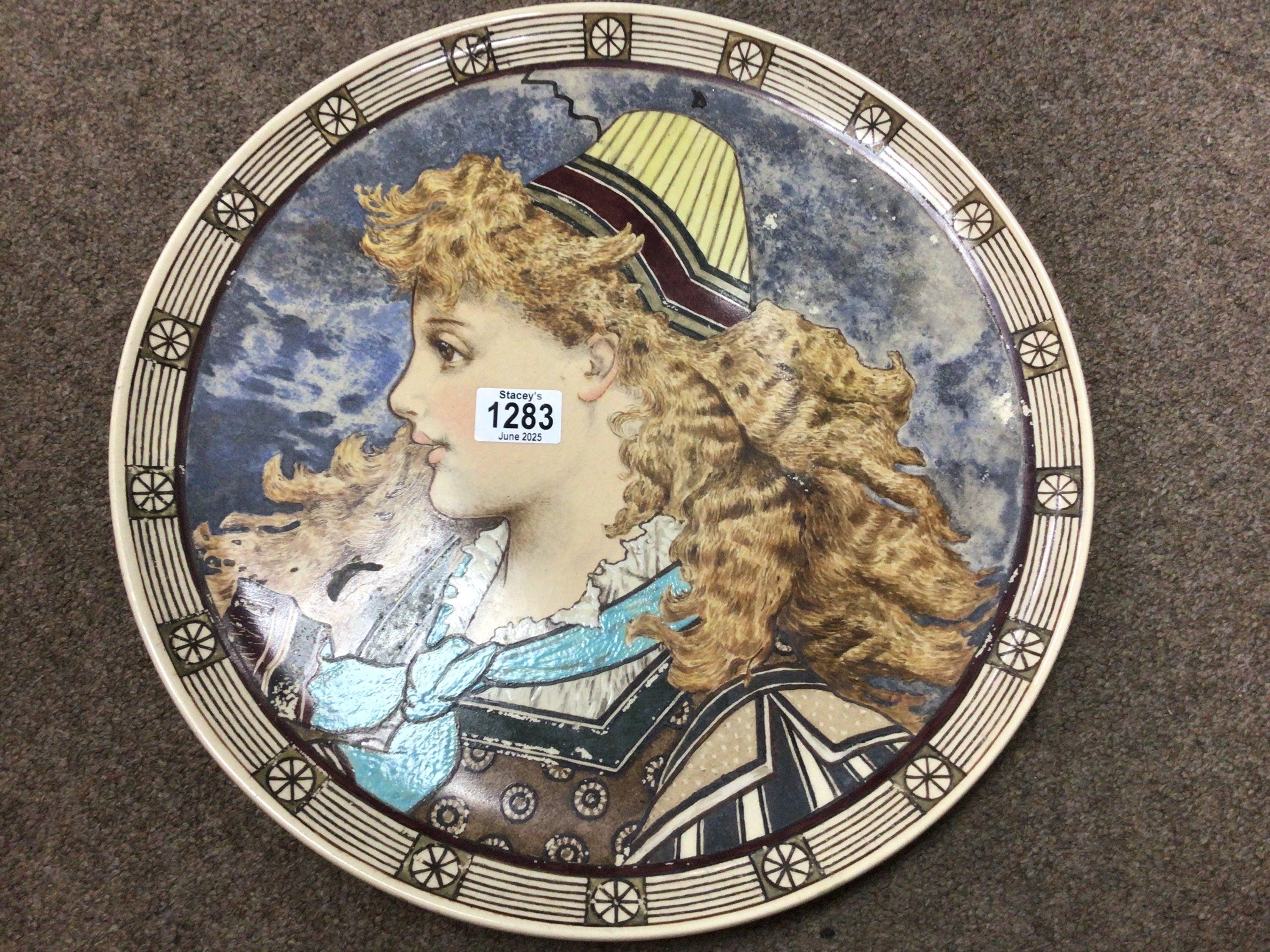 A Continental Arts and Crafts style charger