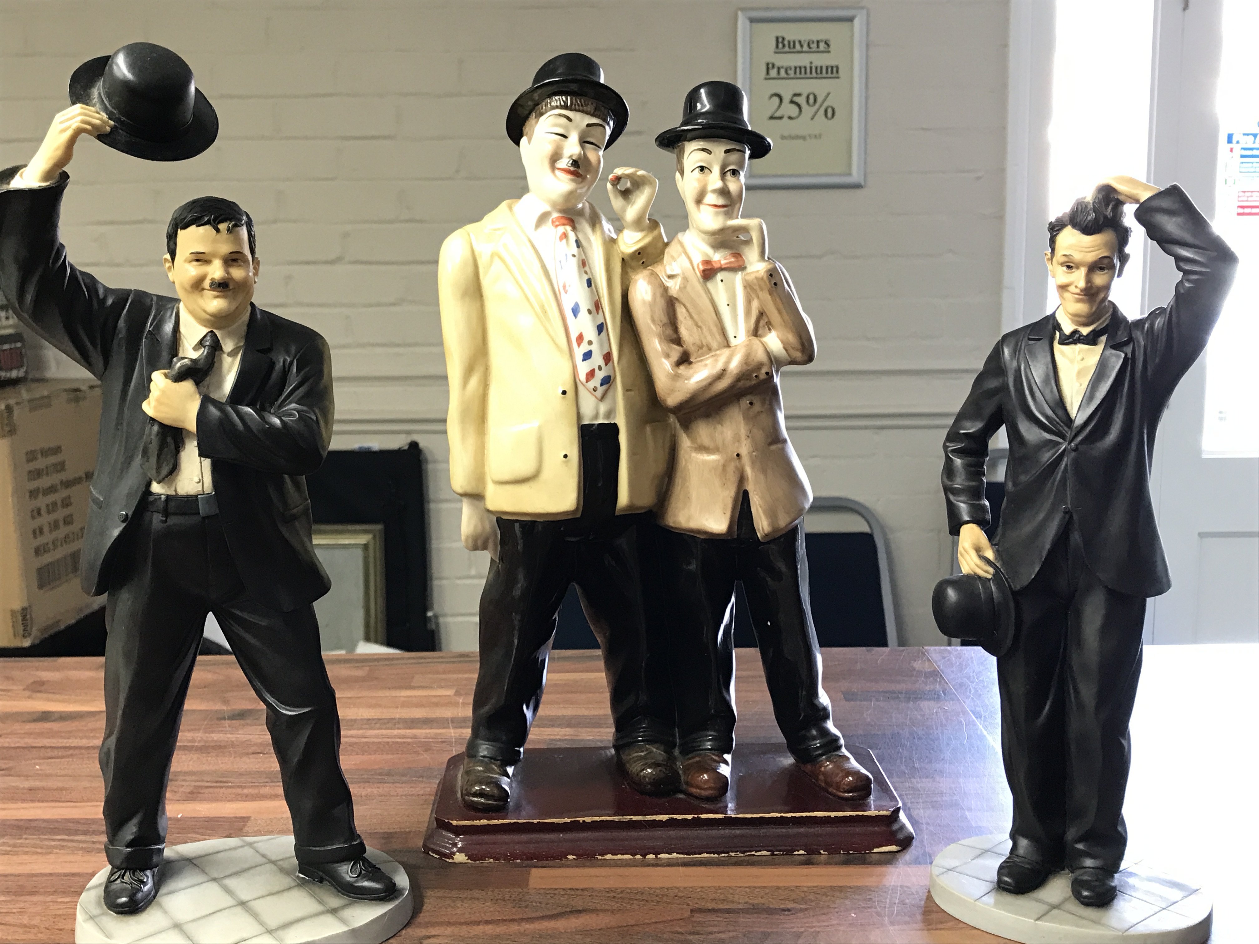 Lauren and hardy figures by The Leonardo collection and other