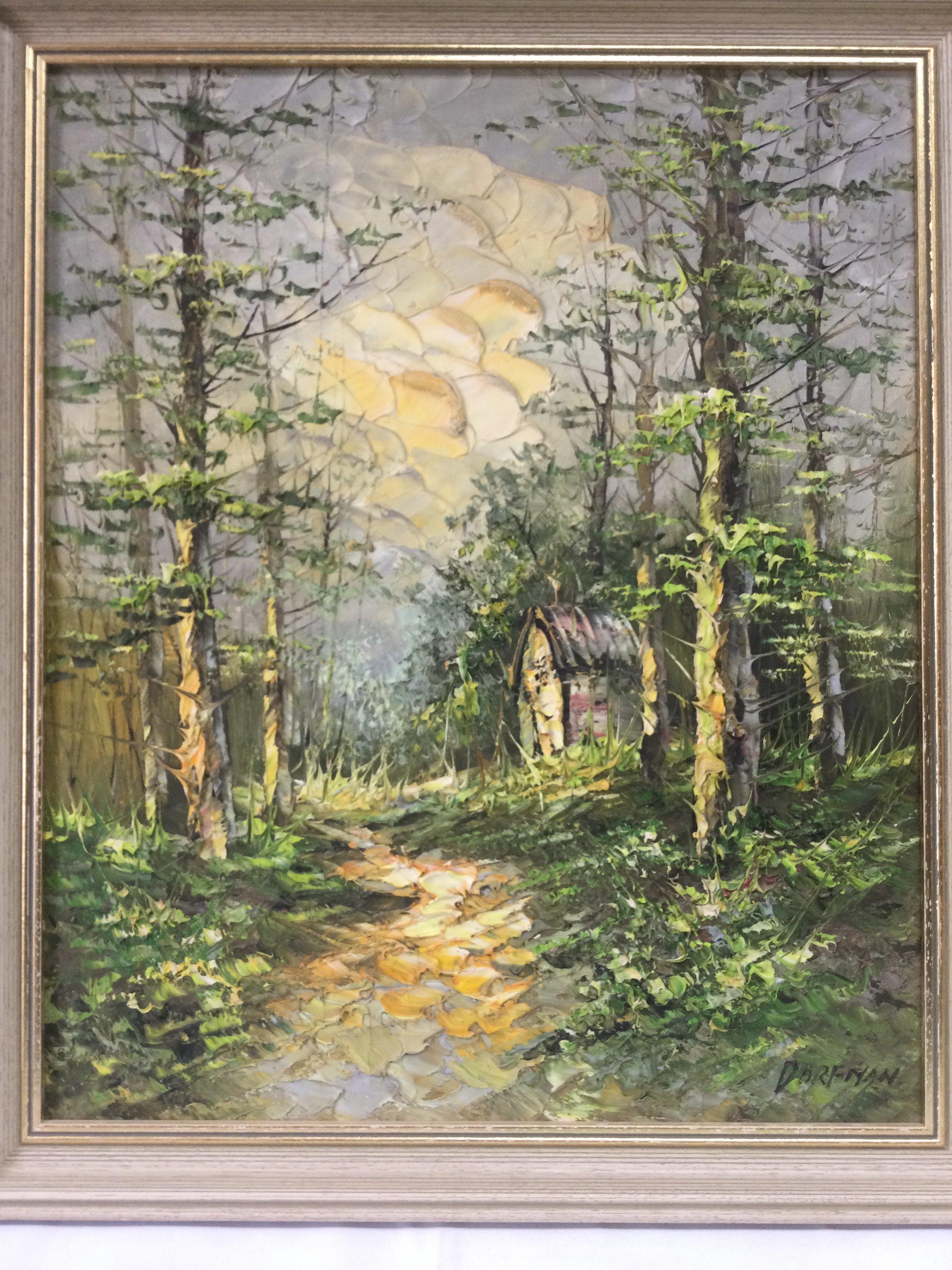 Four oil on canvas paintings by local Essex artists. Shipping category D. NO RESERVE