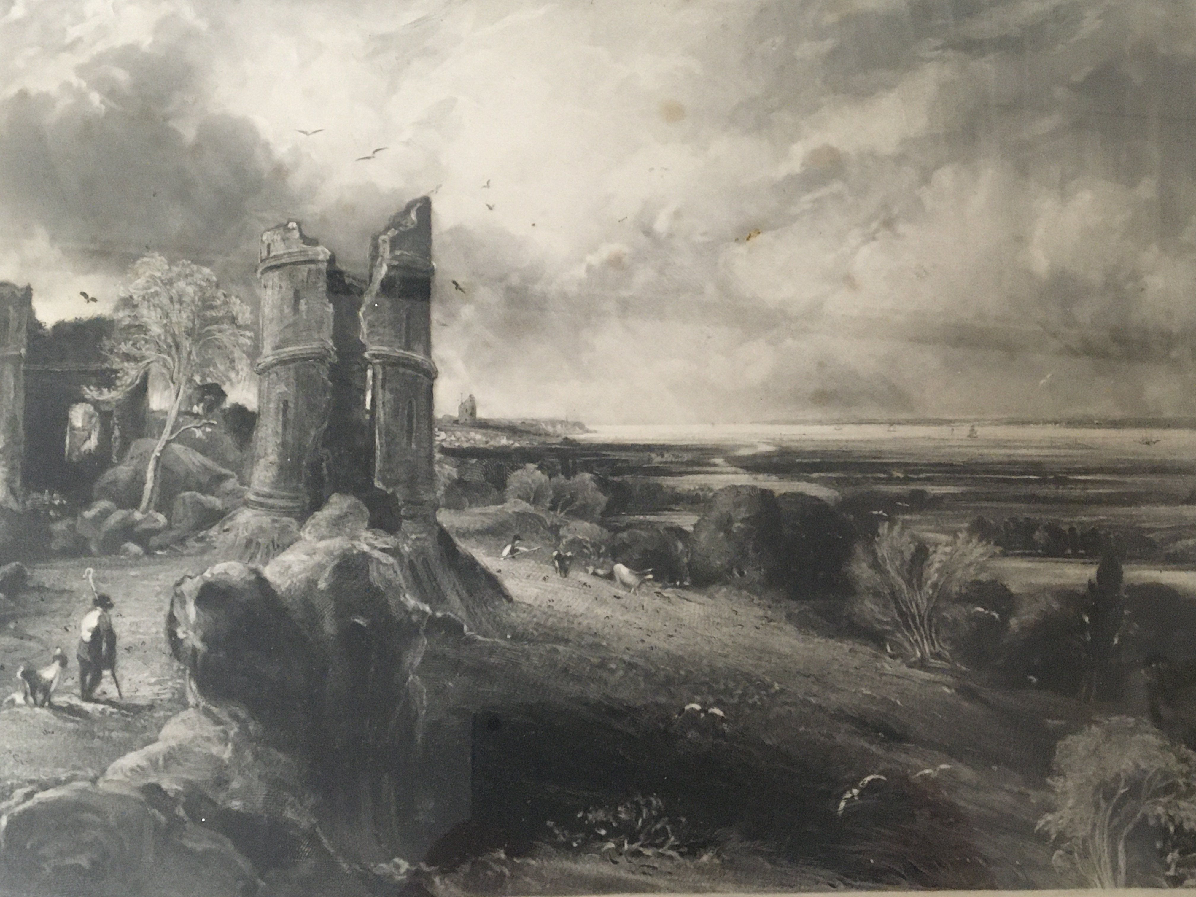 Two 19th century prints after John Constable RA. Engraved by David Lucus. Retailed by thomas Agnews and Richard Haworth. The reverse with labels.70x55cm (2)