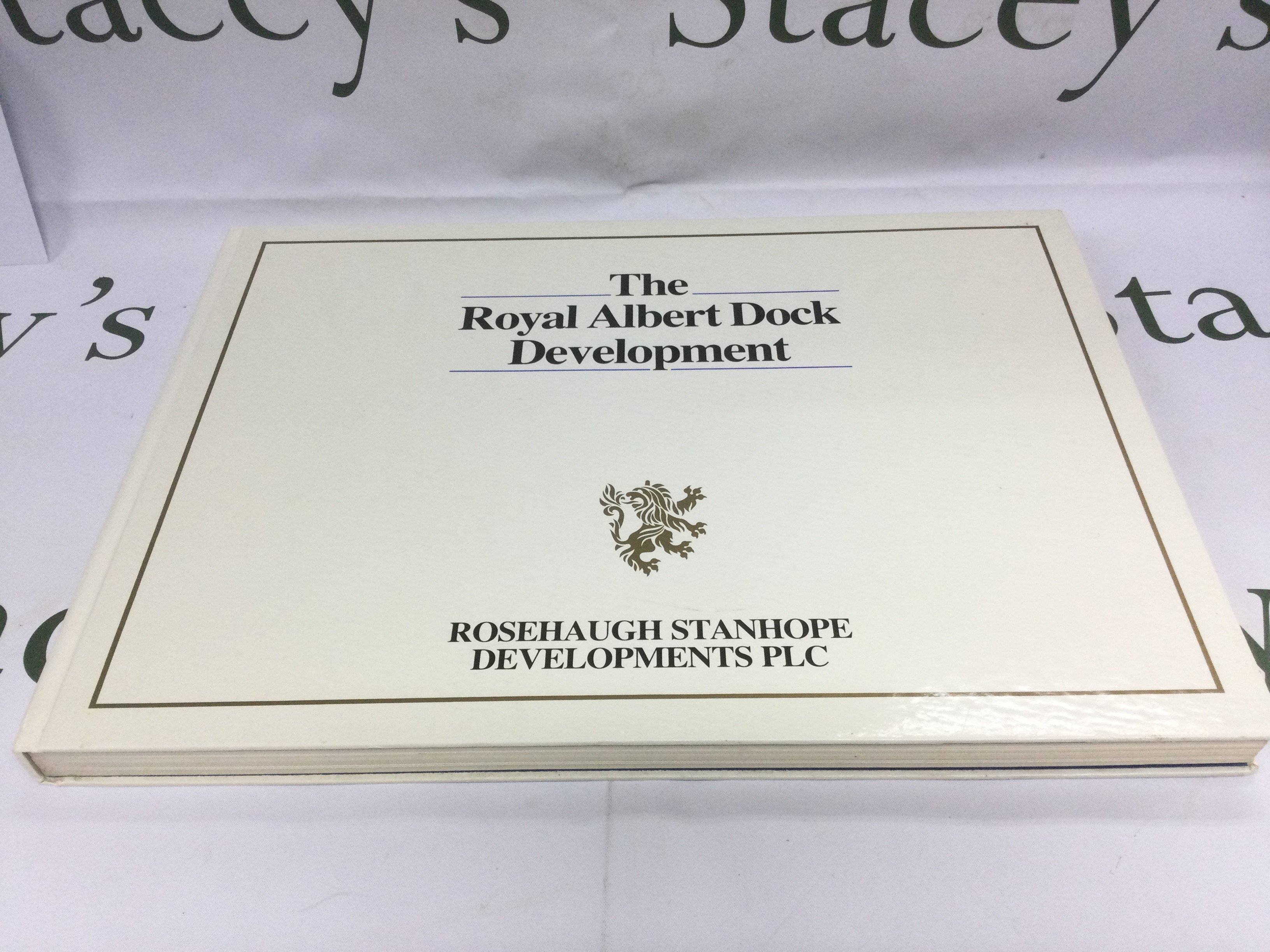 An architectural hardback book of The Royal Albert Dock development. Shipping category C.