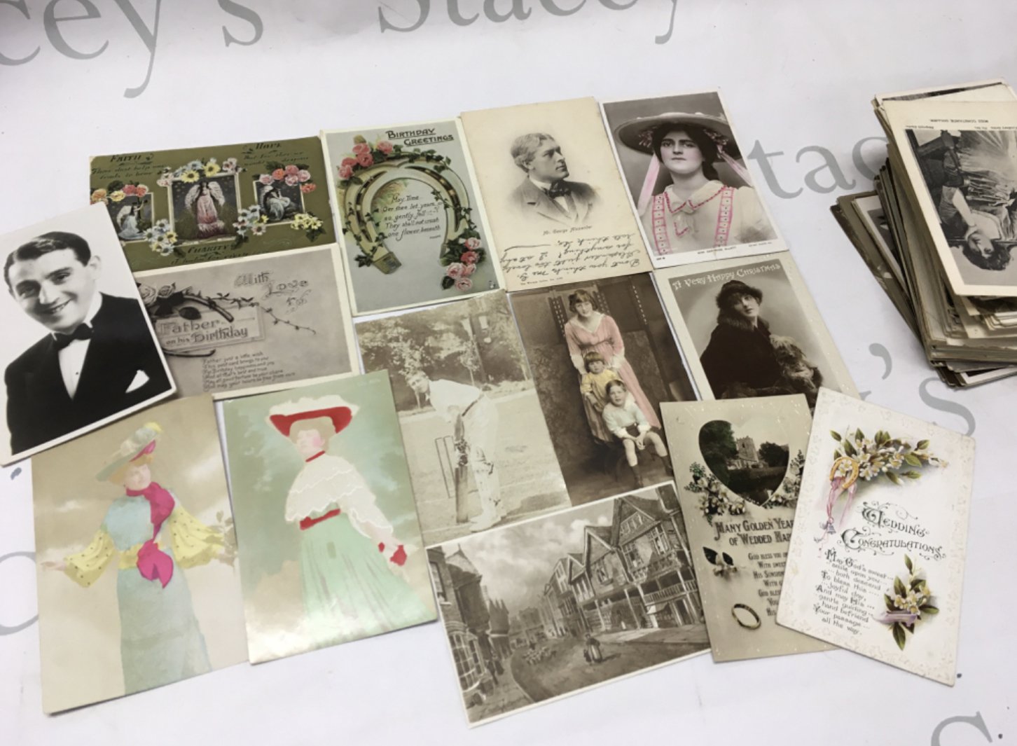 A collection of early 20th century postcards including Birthday cards, Christmas cards etc . Postage category B NO RESERVE