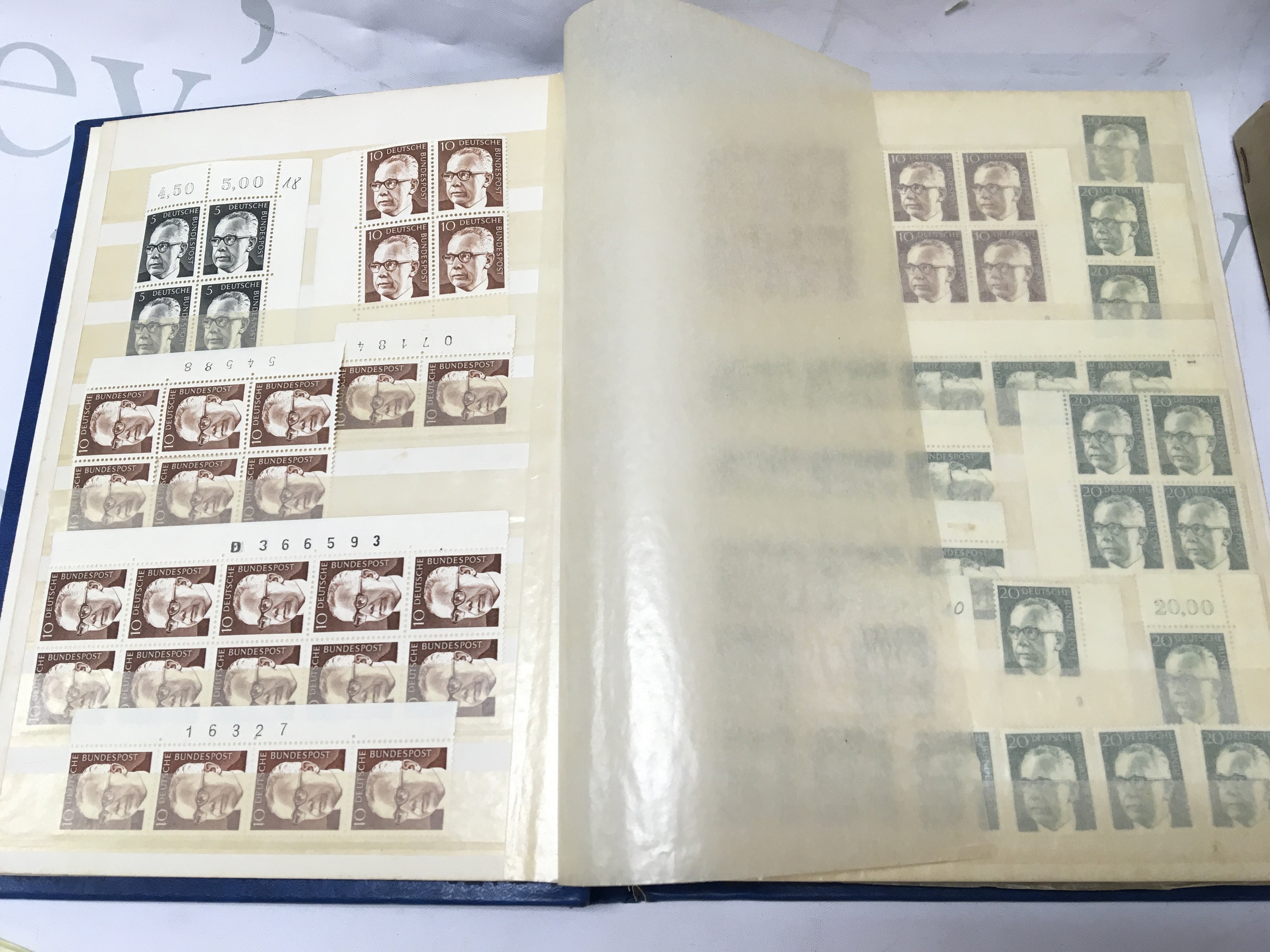WITHDRAWN - An album of President Heinemann unused stamps in blocks with margins . Postage category B. NO RESERVE