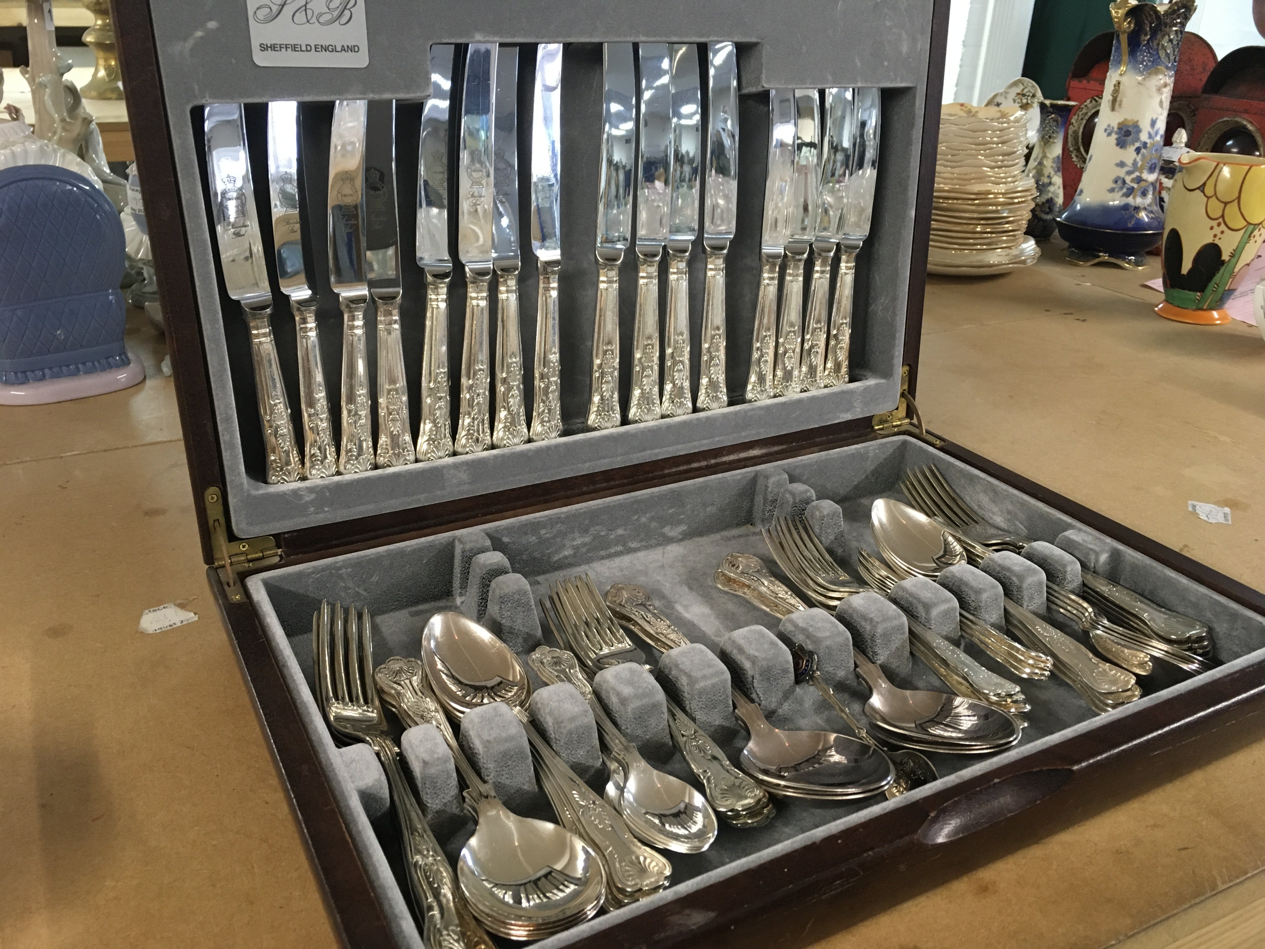 A canteen of J&B Sheffield cutlery. Postage category c