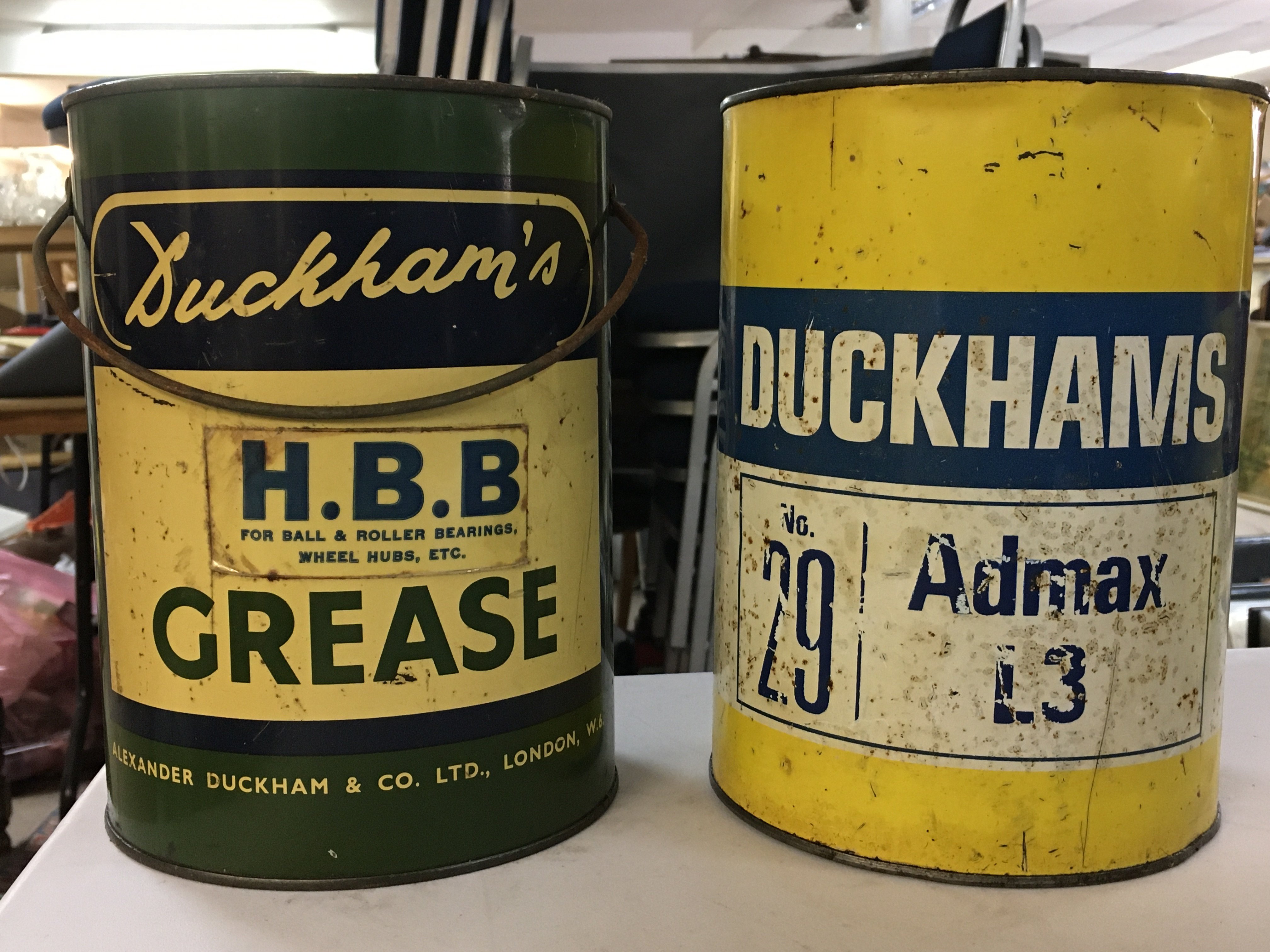 Duckhams full grease cam and Duckhams admax grease