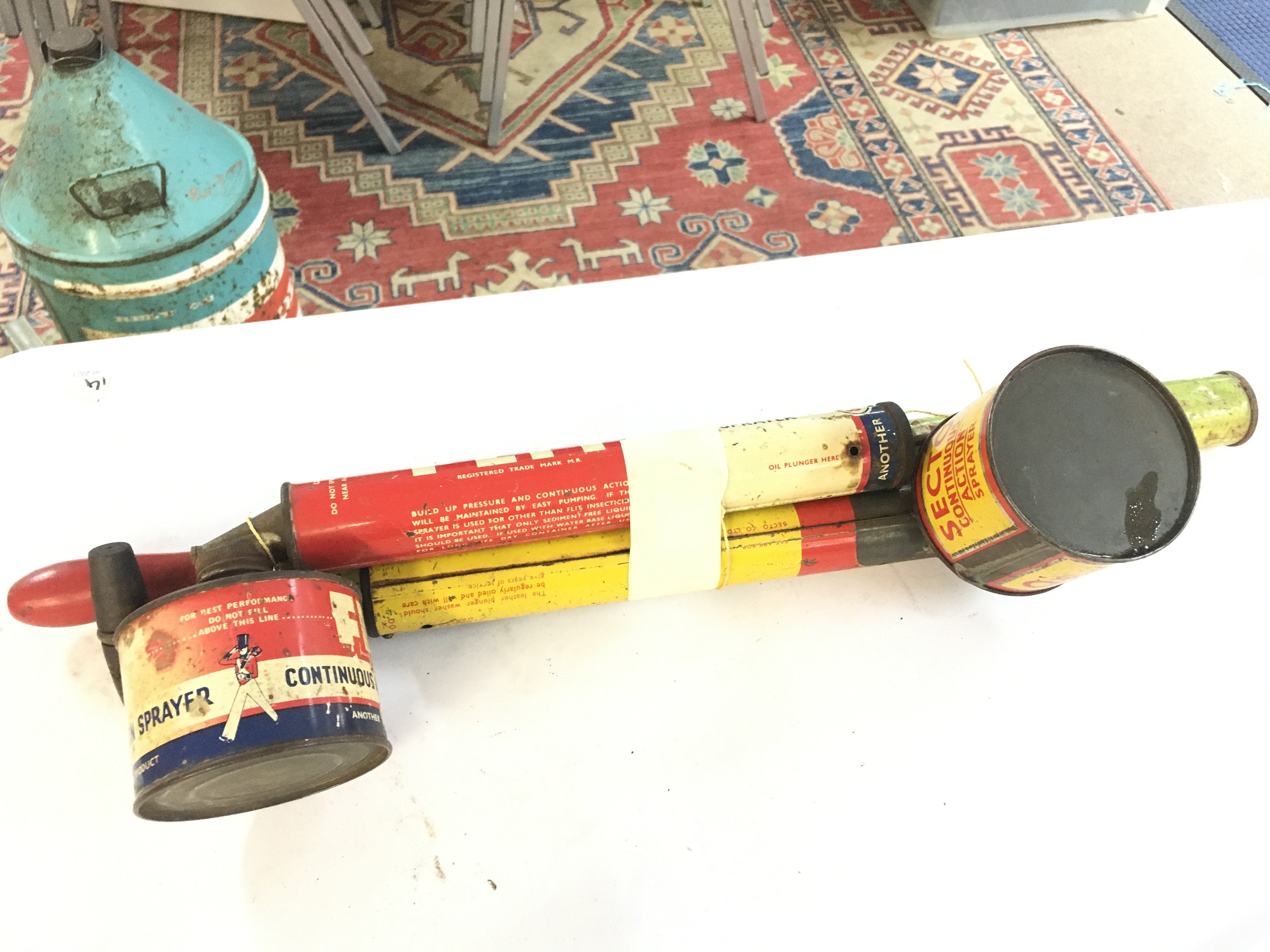 Vintage Esso flit spray and Secto continuous action sprayer. No reserve Postage category b