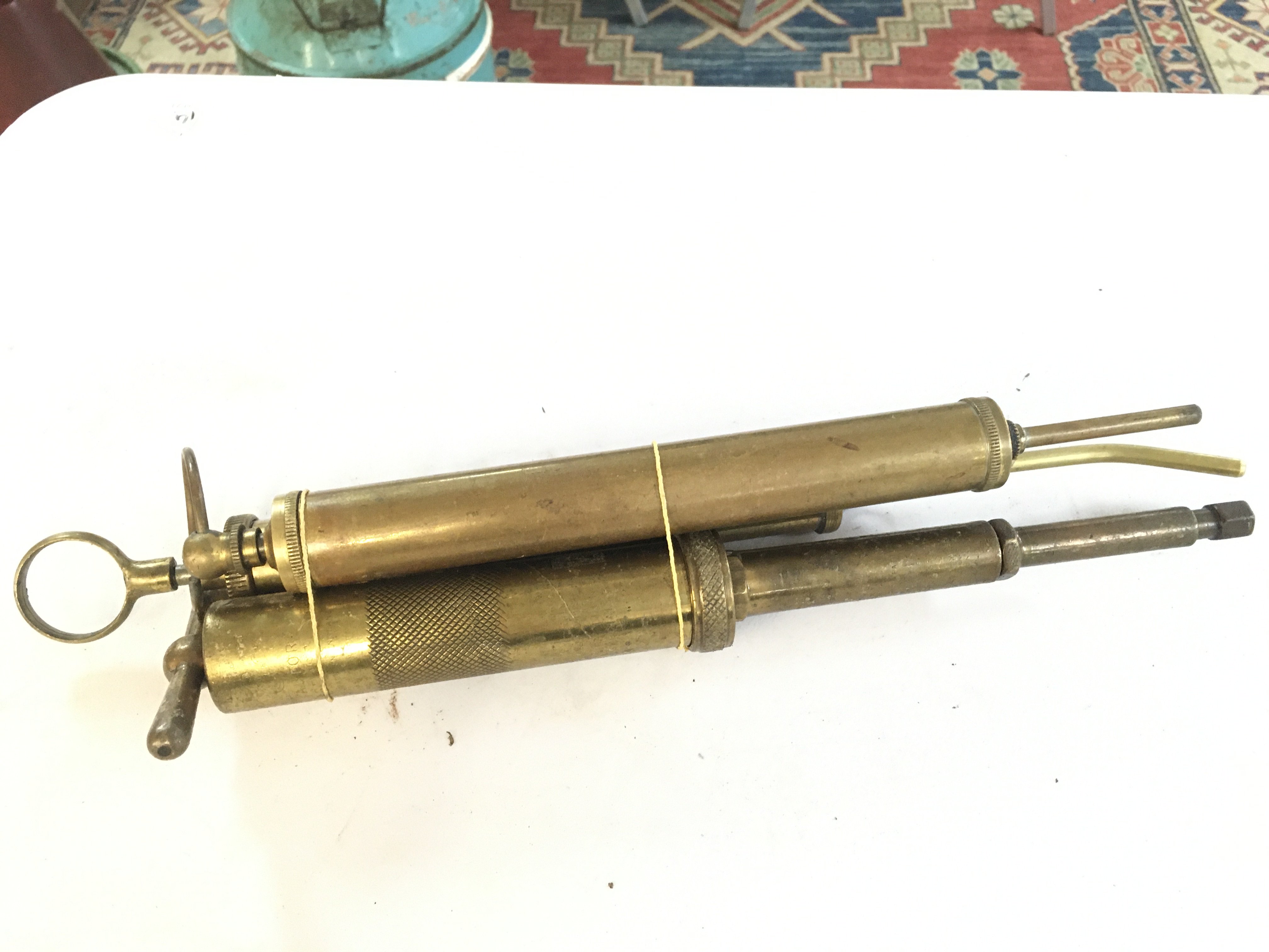 Vintage grease guns . No reserve Postage category B