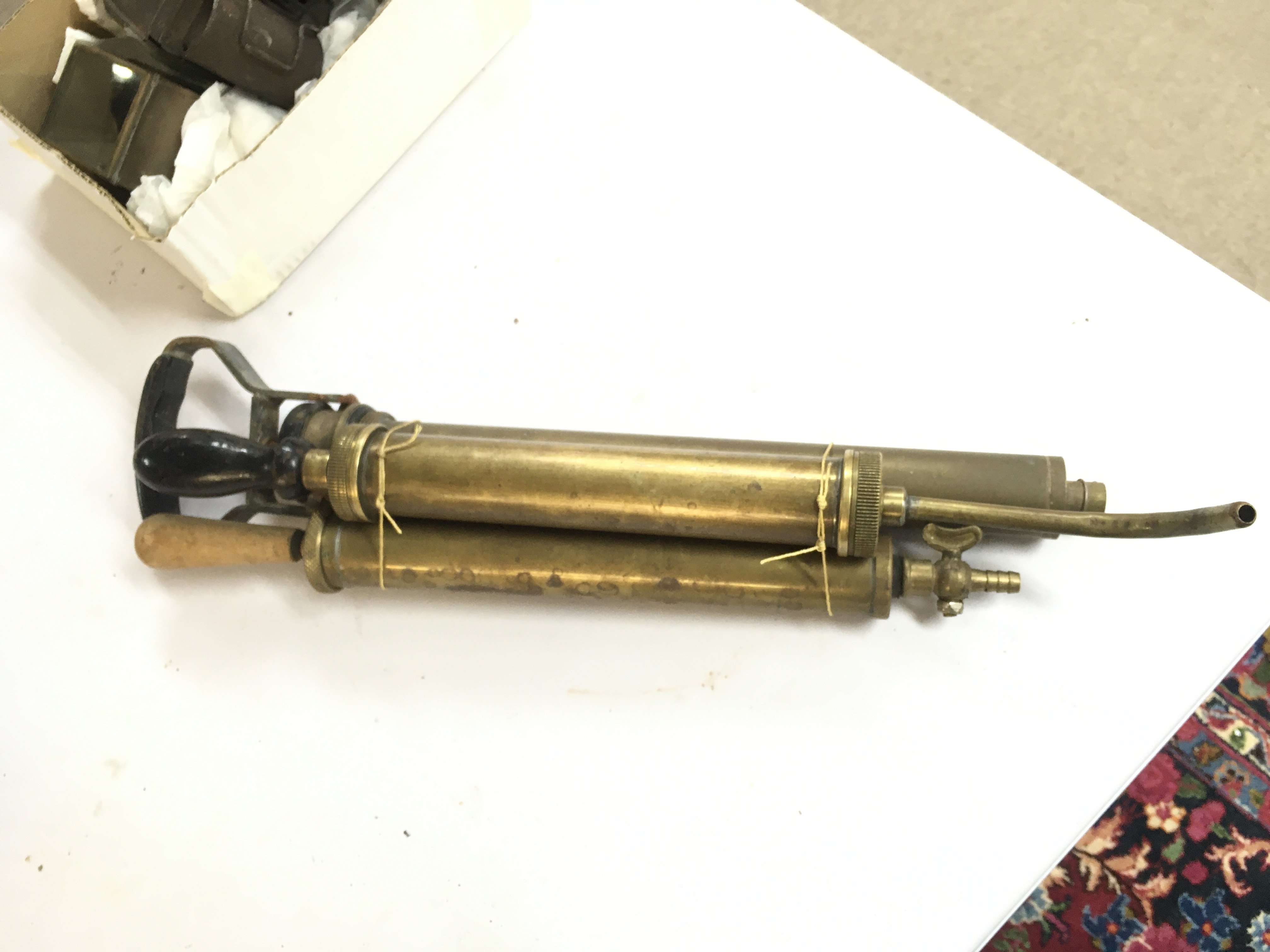 Vintage grease guns .no reserve Postage category B