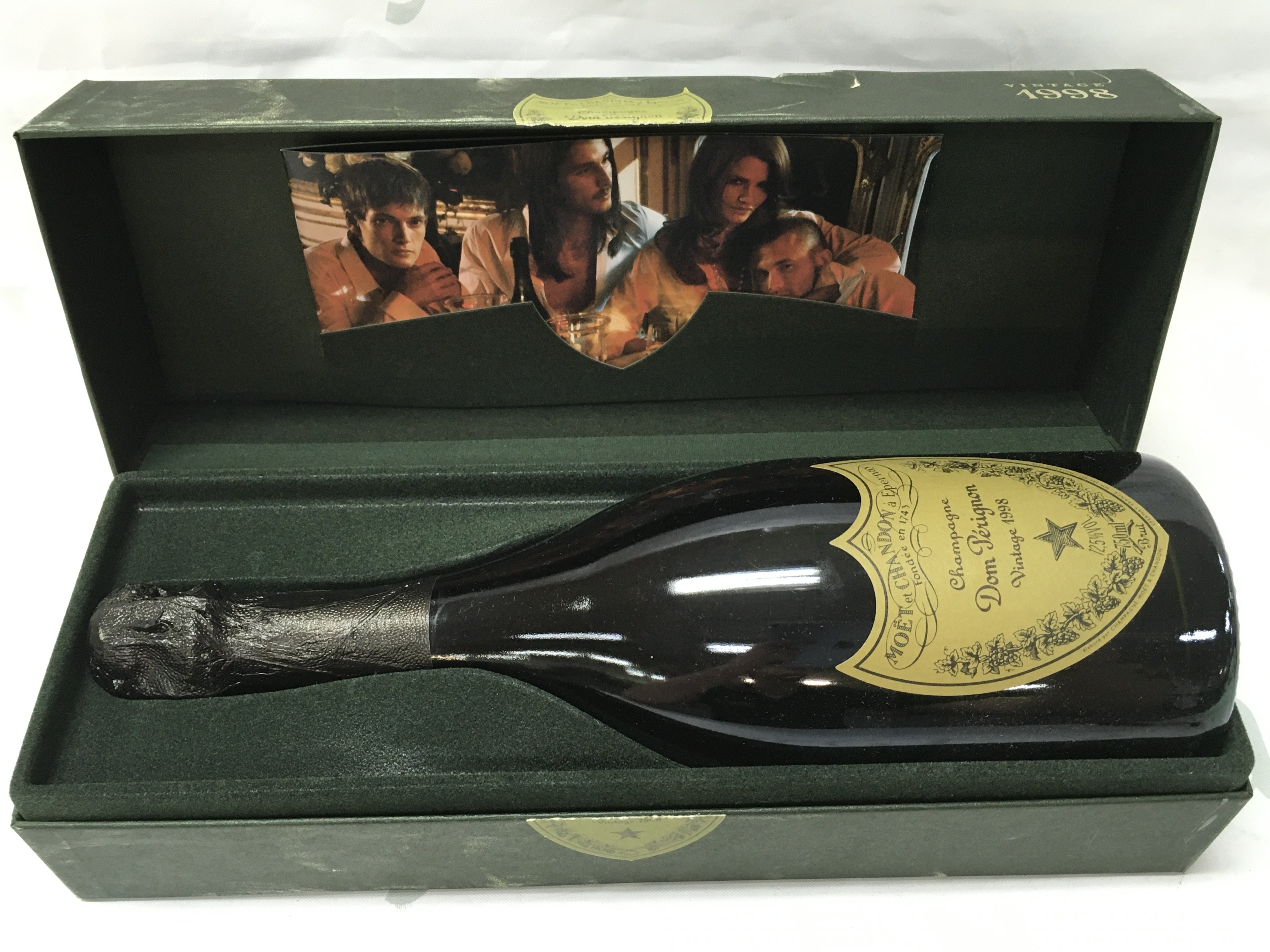 A bottle of Dom Perigon 1998. This lot cannot be posted