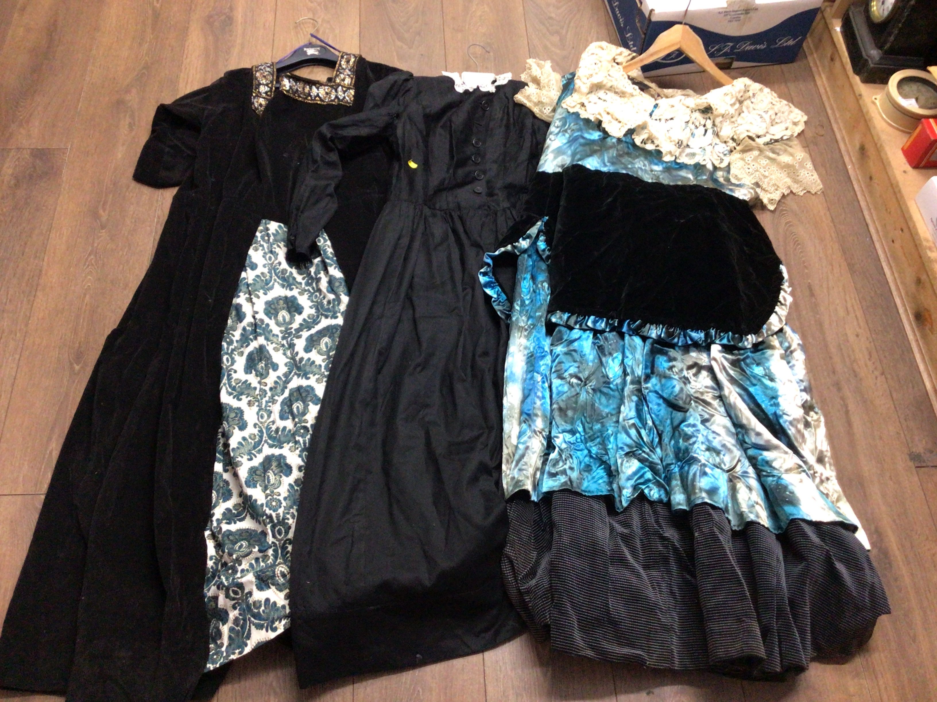 A collection of Lace and Linen various including christening robes and Victorian dresses