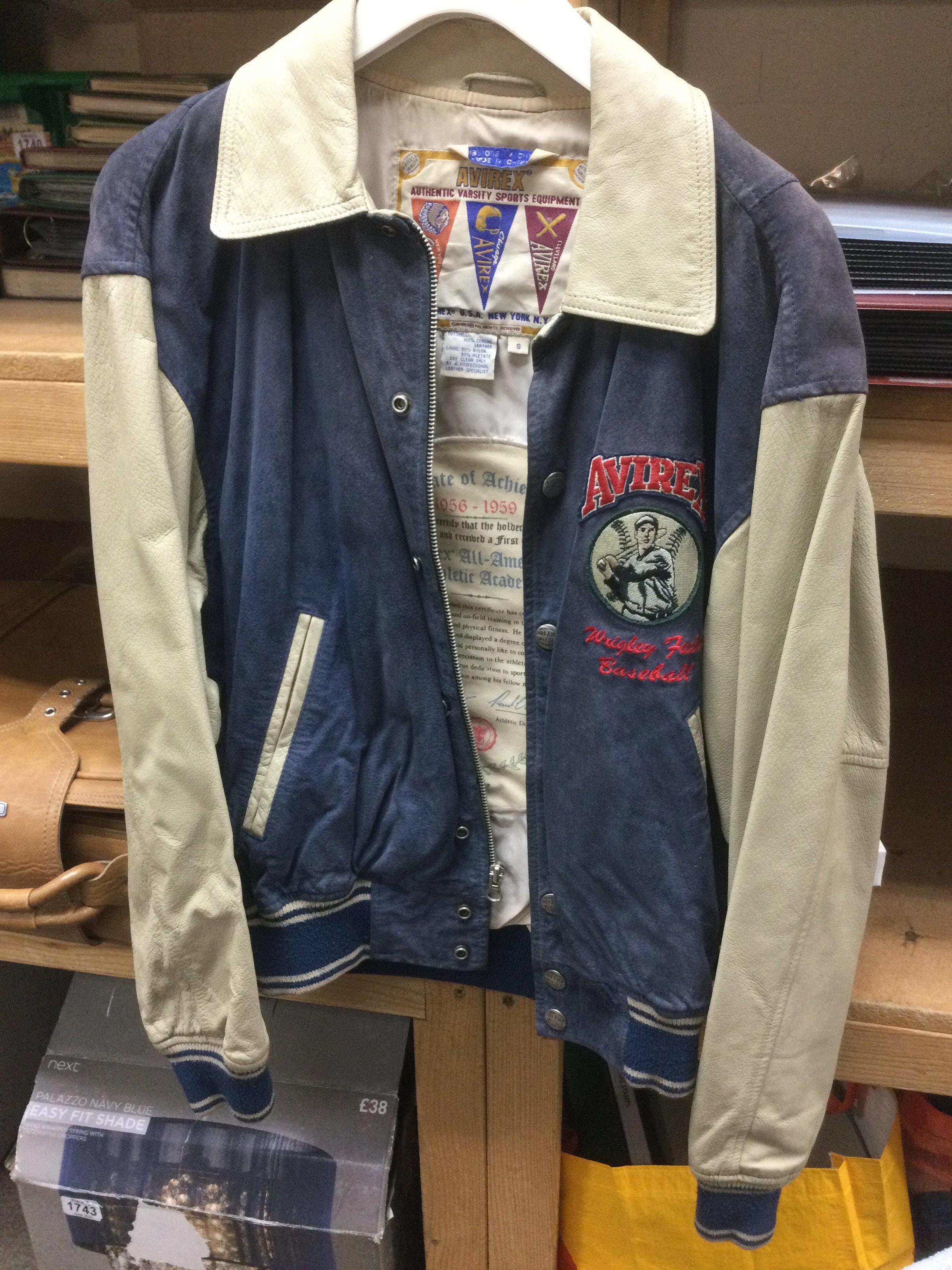 A 1960s American varsity style jacket. Size Small. Shipping category C.