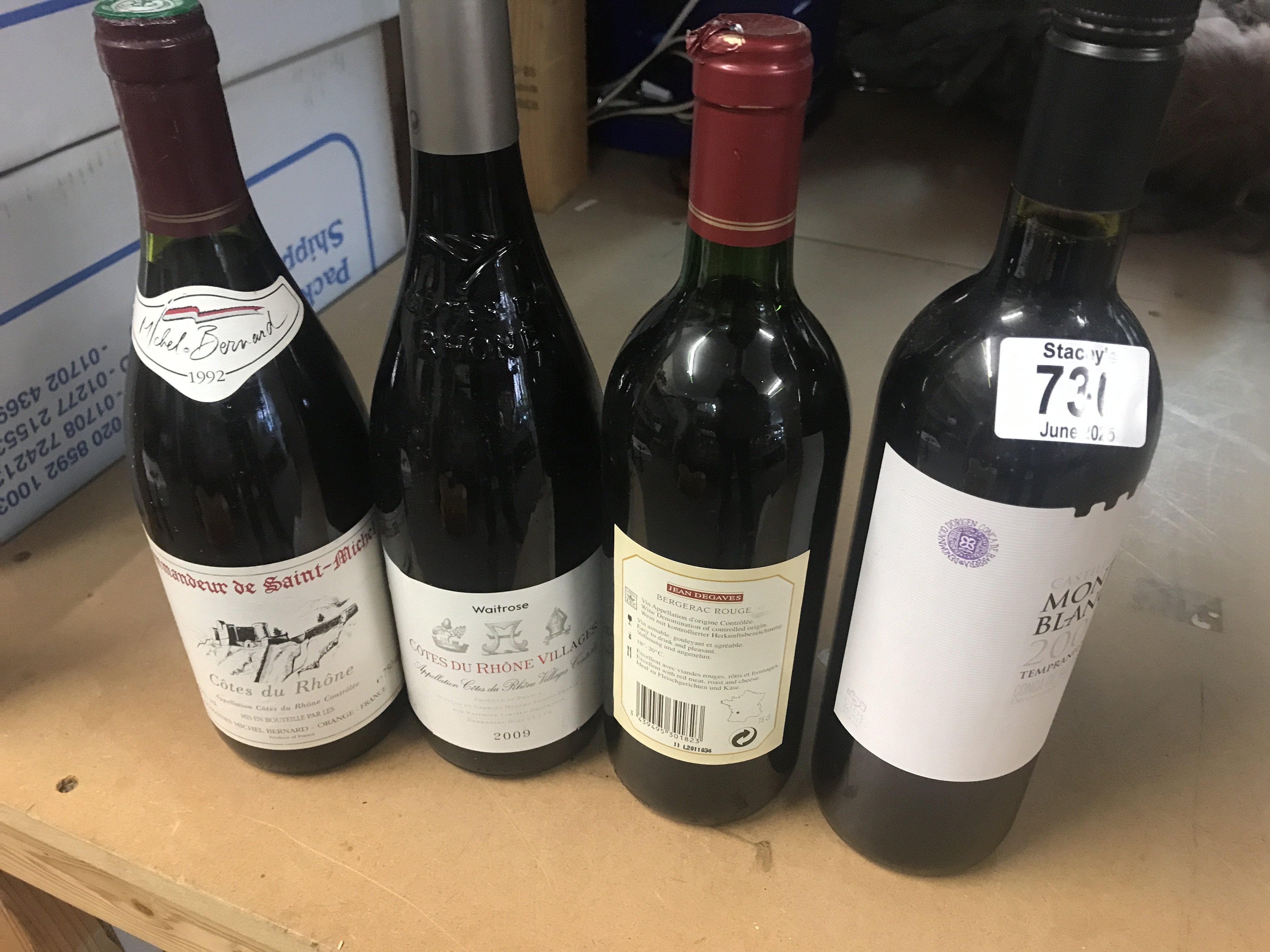 Eight bottles of wine various.