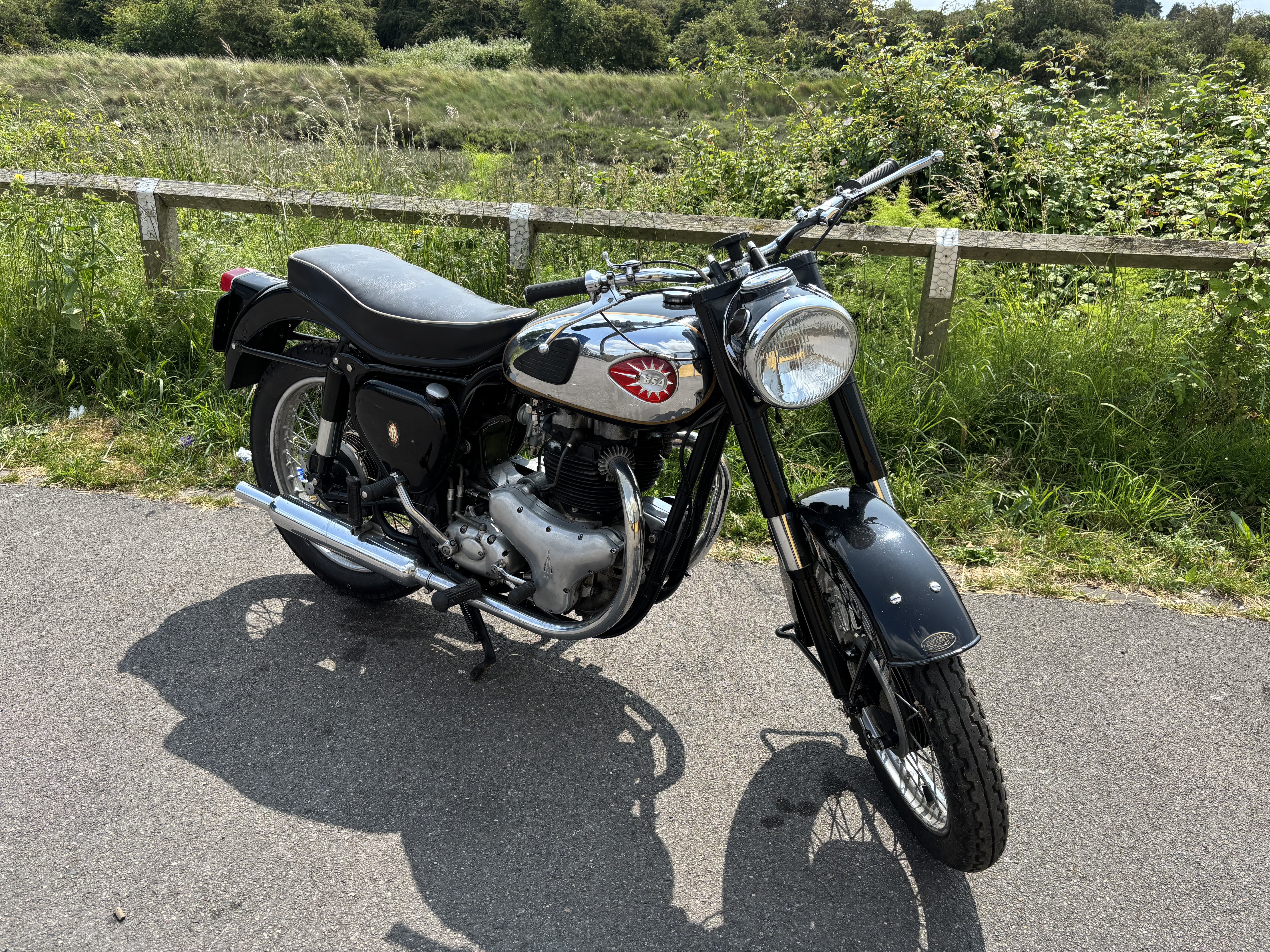A 1960 BSA A7 Classic British Motorcycle. Announced in September 1946, the A7 was BSA's first production parallel twin. The handsome BSA 'special' offered here consists of the frame from a Golden Flash but with the A10 engine fitted making this a 650cc machine rather than a 500cc. The bike has been registered with DVLA as such. The bike has been off the road for a few years benefitting from being dry stored and will need full recommissioning before returning to the road. BSA A7 Reg: YXY 305 Frame: GA76231 Engine: DA1010959