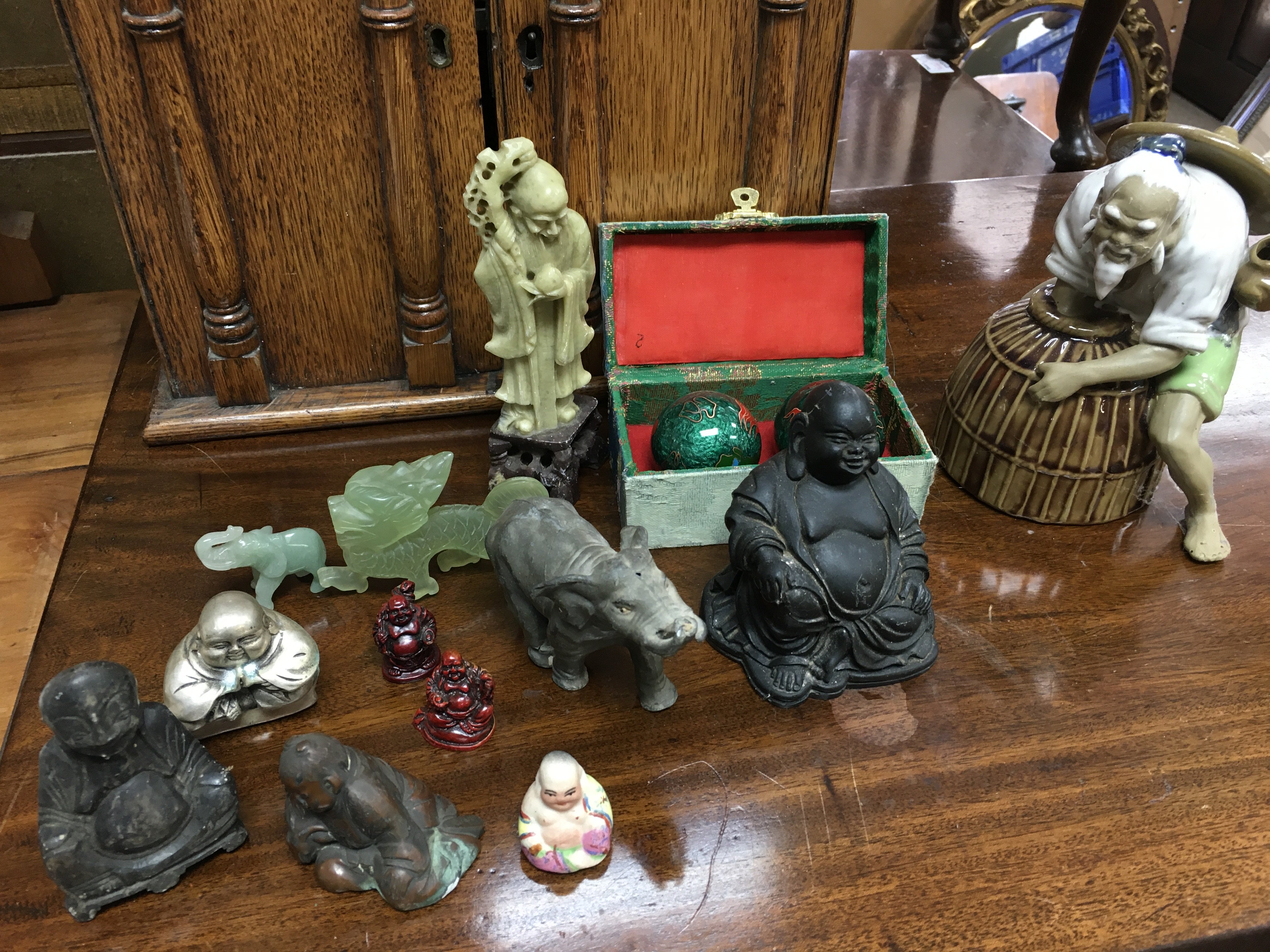 Oriental ceramics including Buddha figures , no reserve