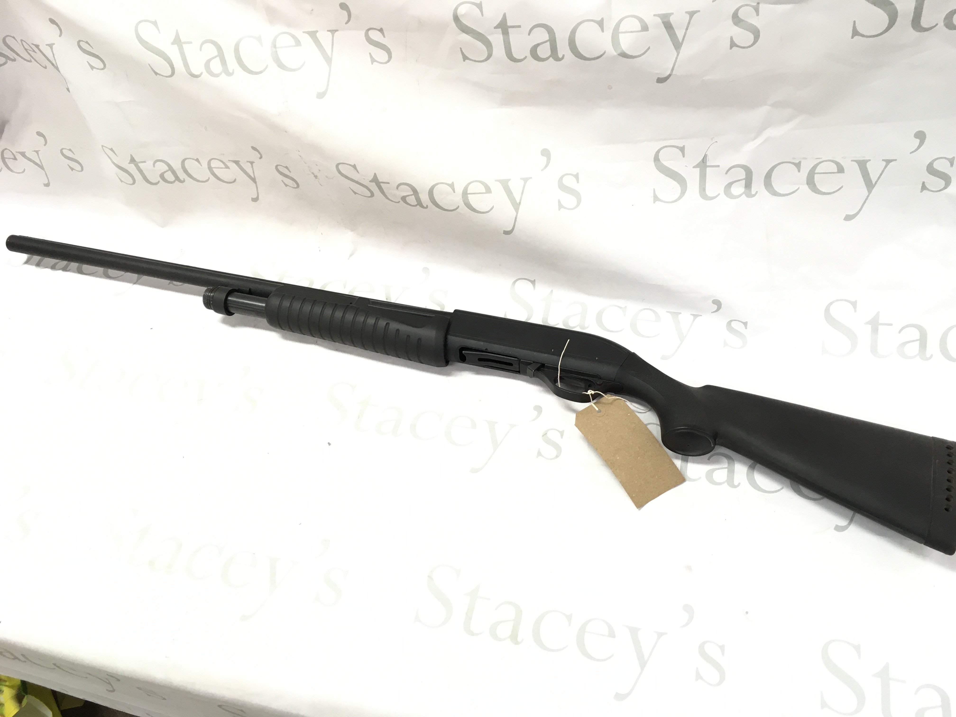 An Escort 12 gauge pump action shotgun. A 25inch Multichoke barrel. 3 shot. Serial number 060553. PLEASE NOTE THAT A SHOTGUN LICENSE IS REQUIRED TO PURCHASE THIS ITEM. COLLECTION AND VIEWING BY APPOINTMENT ONLY.