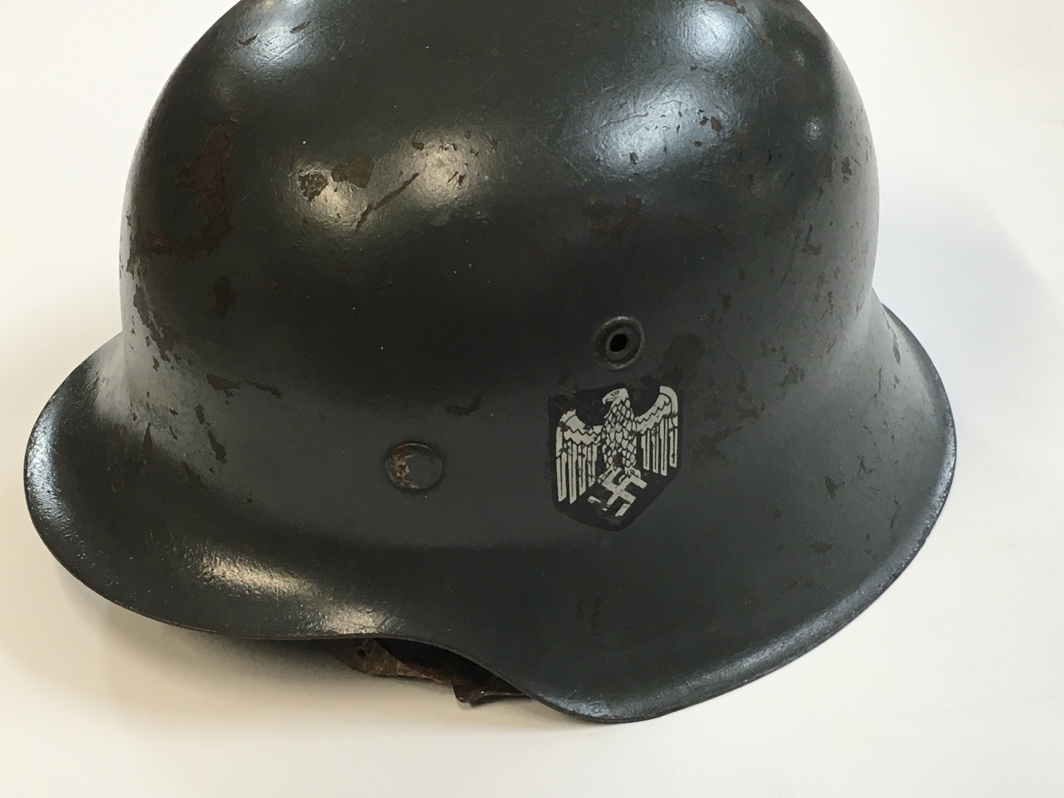 A WW2 German Kreigsmarine helmet . Postage cat C