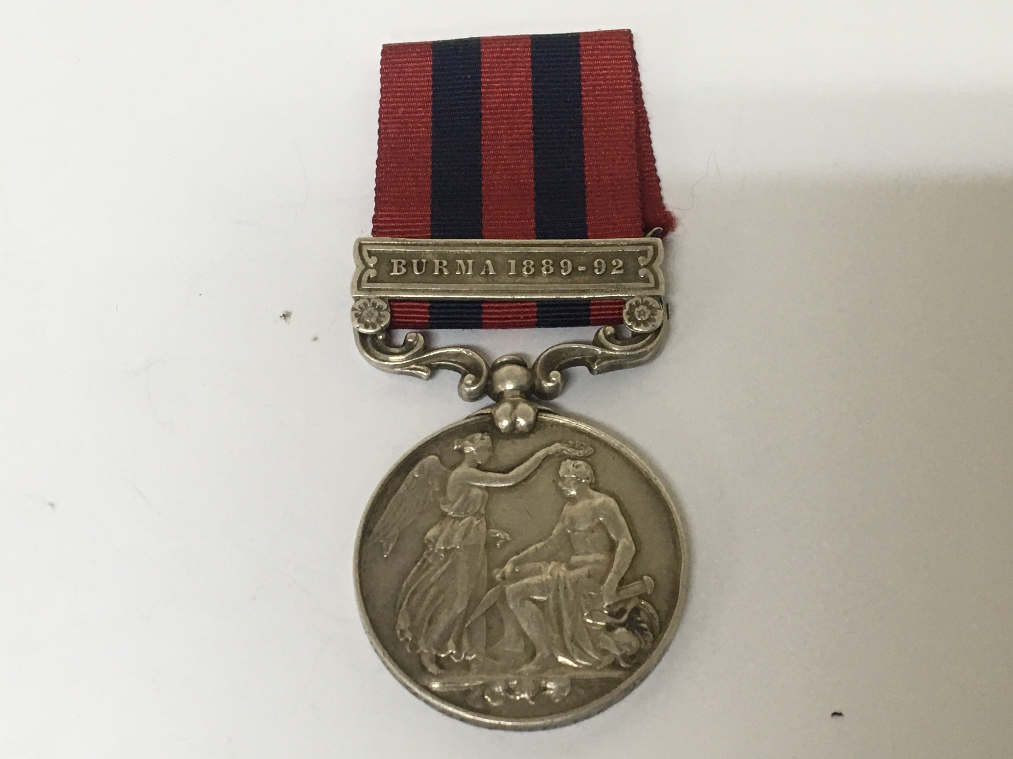 A Victorian Indian GSM With Campaign bar Burma 1889-92 with engraved edge 755 (see image)