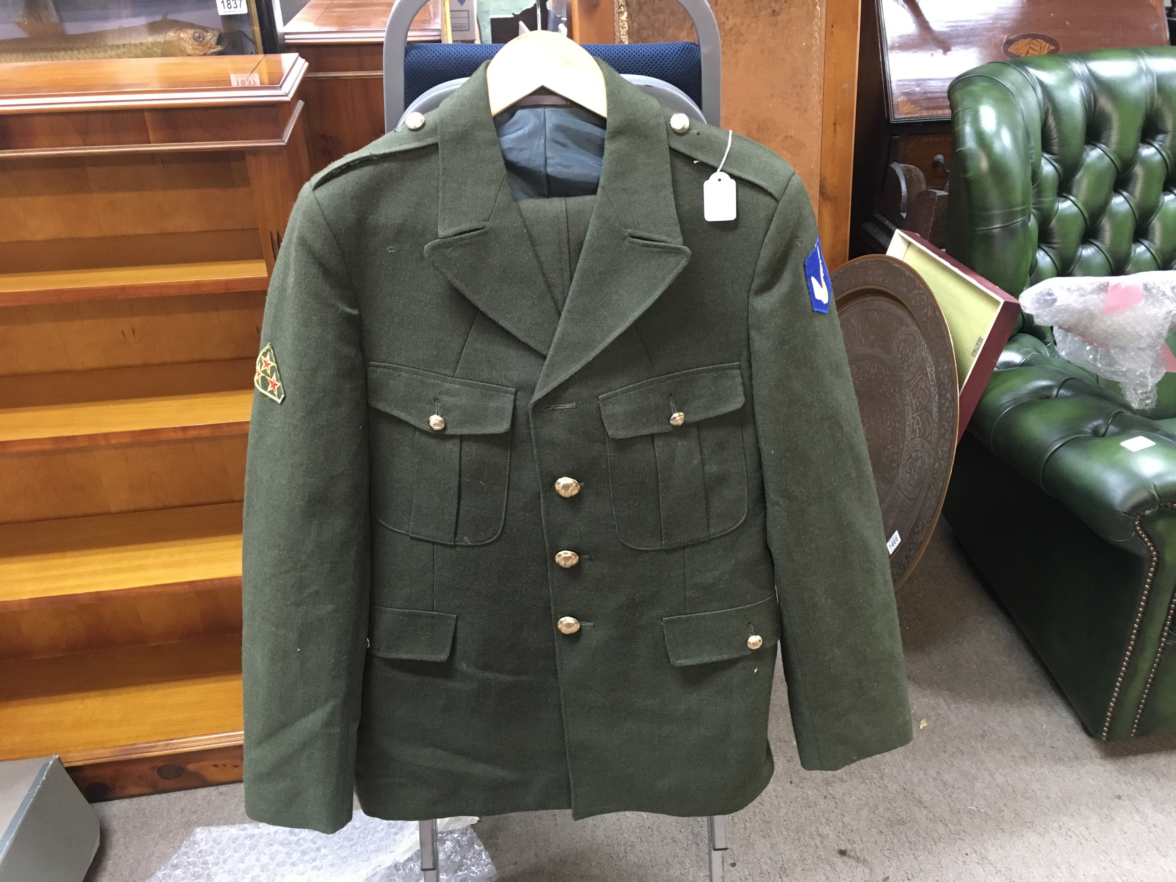 Irish republic 1960s dress uniforms with badges attached