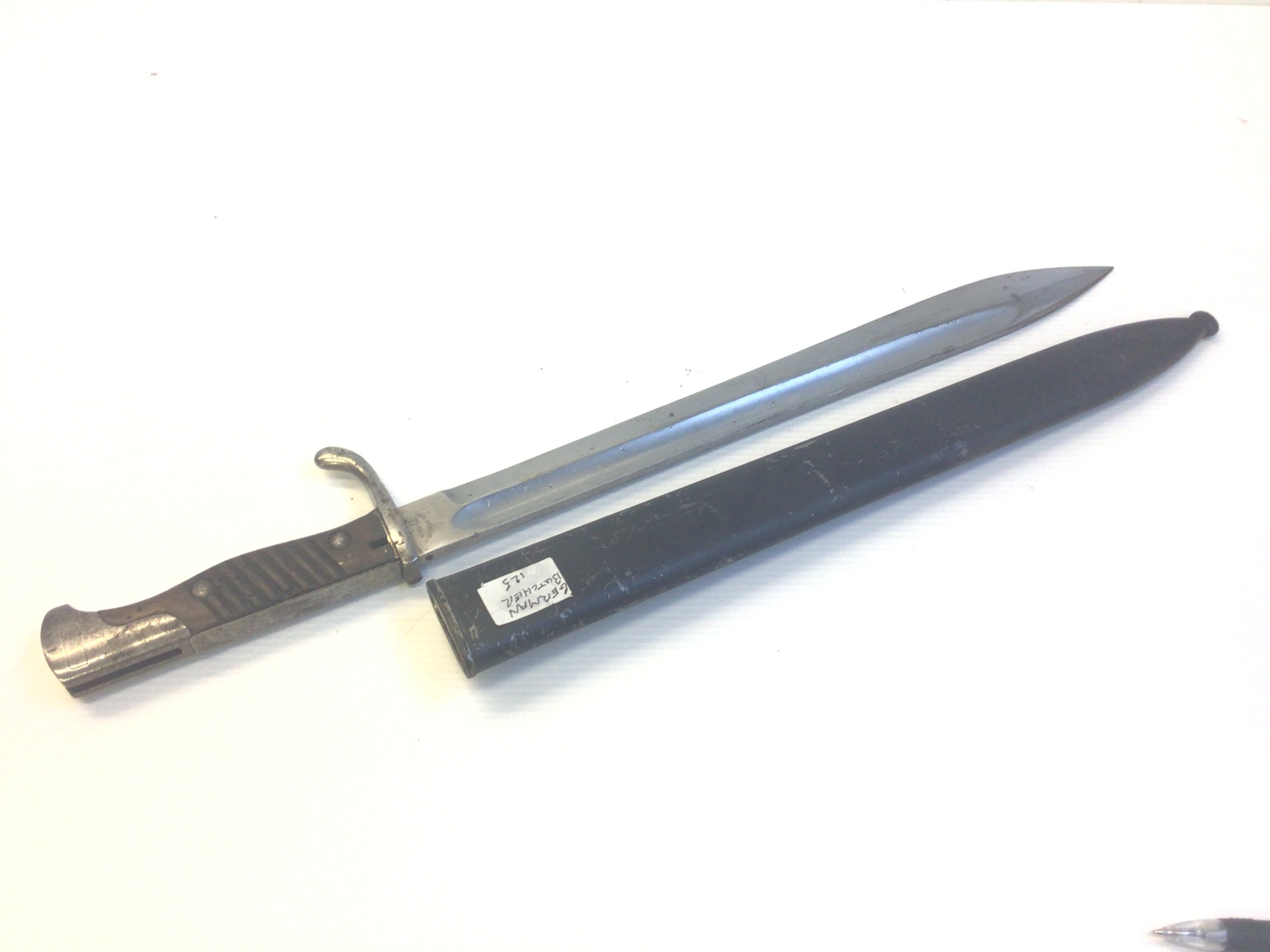 A German Imperial I world war bayonet maker Carl Elckhorn Solingen.