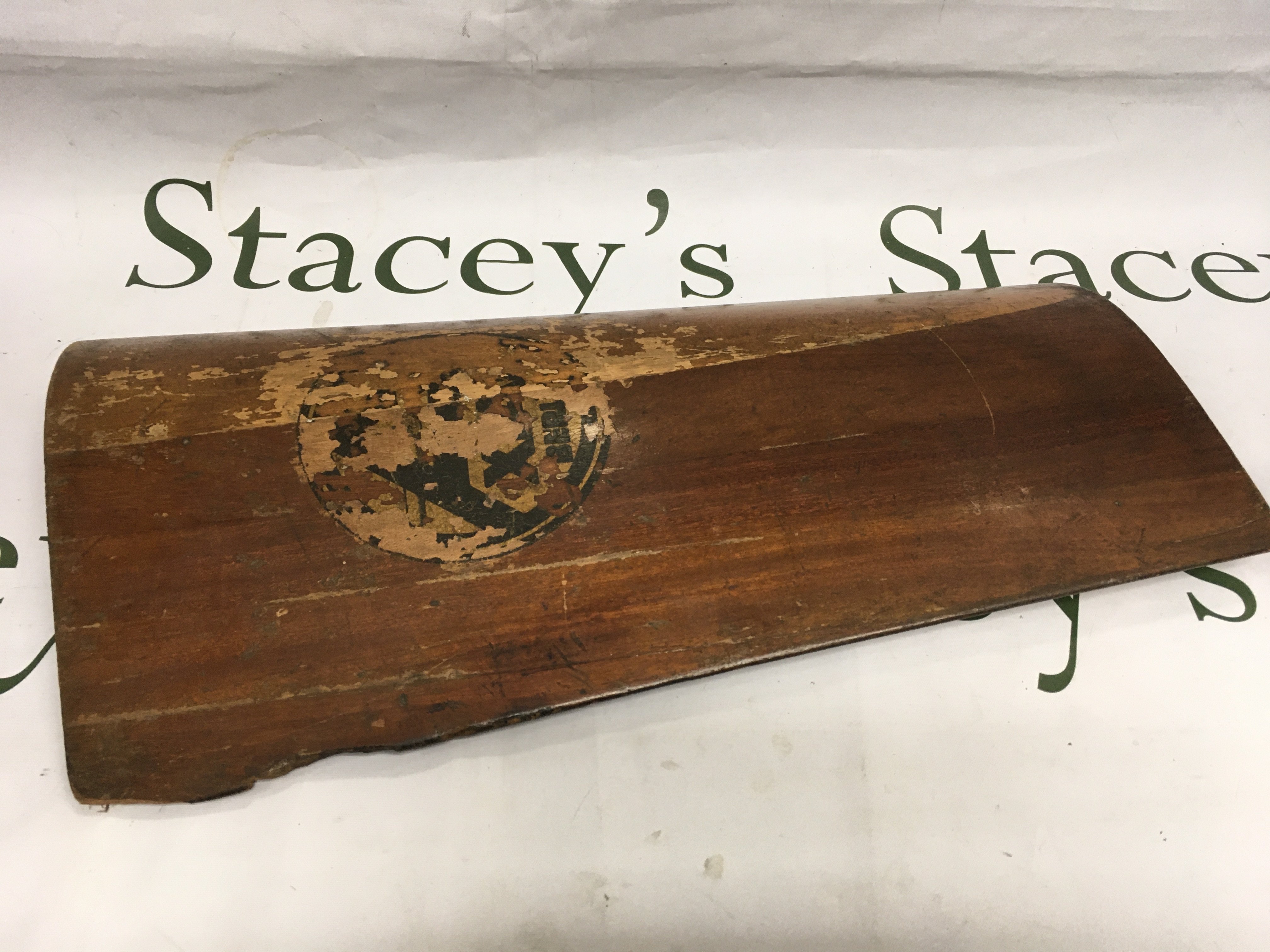 A part WW1 era German propeller blade with part decal for axial of Berlin.