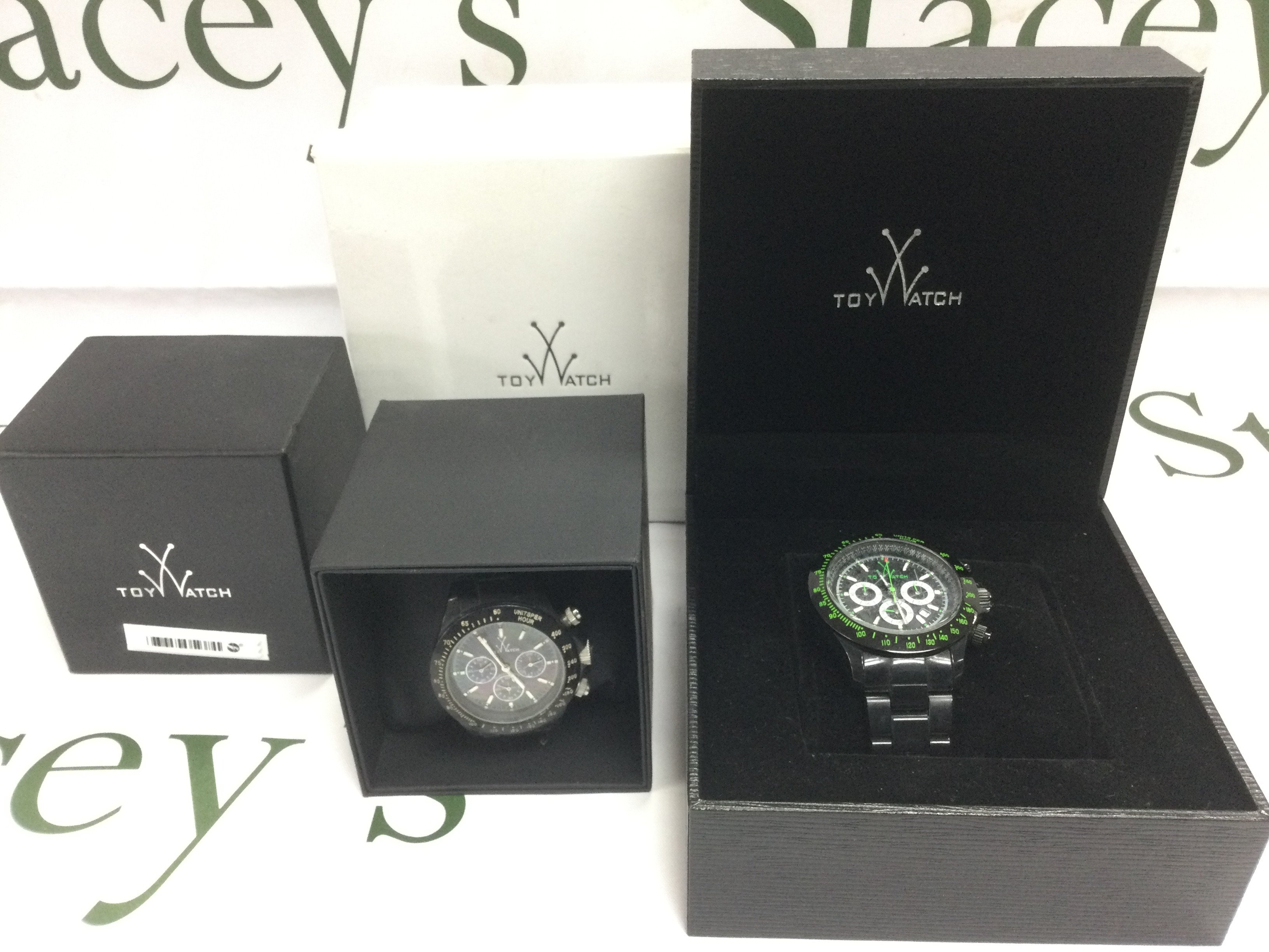 Two boxed watches by Toy. Shipping category B.
