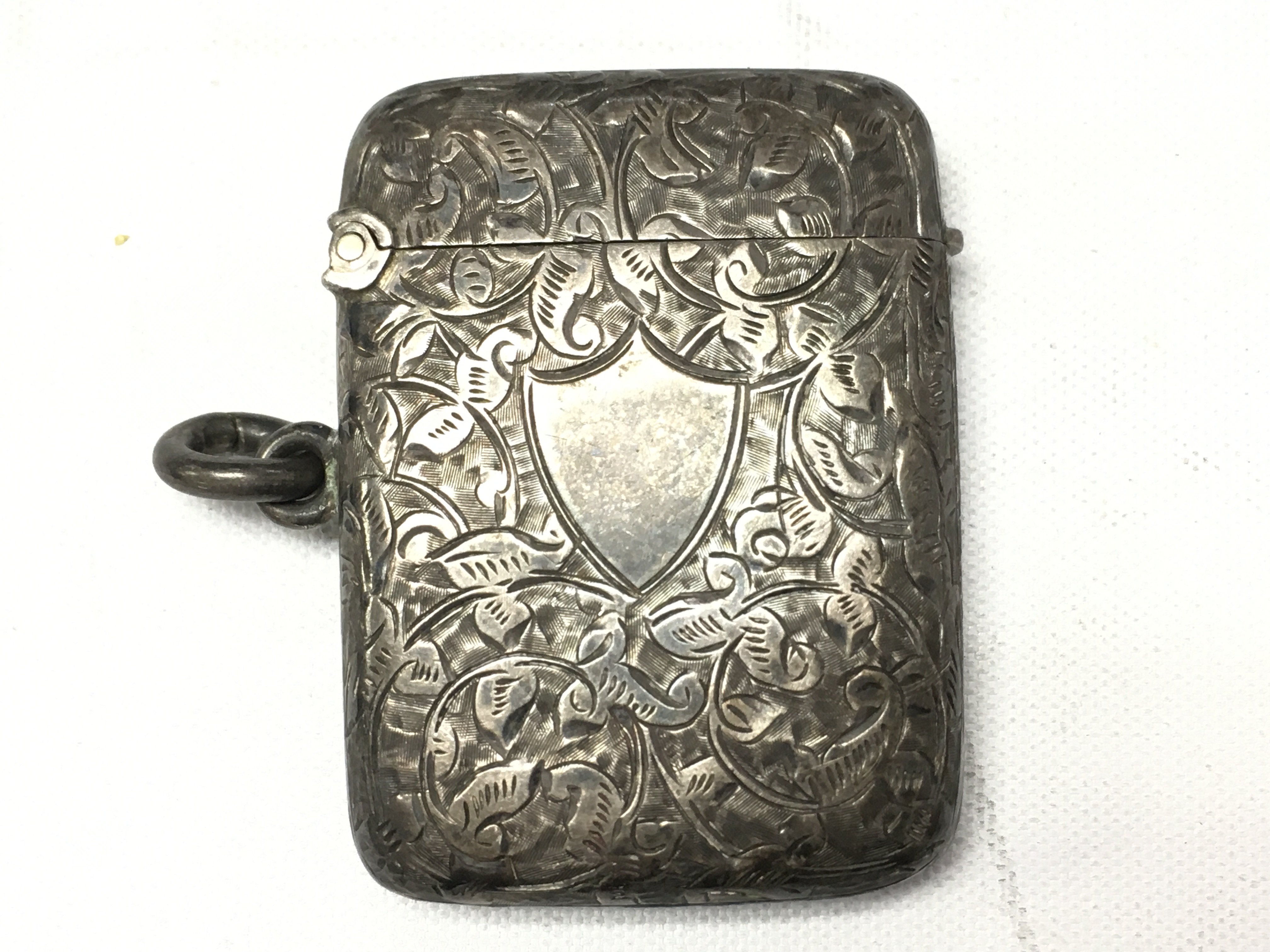 A silver hallmarked Vesta