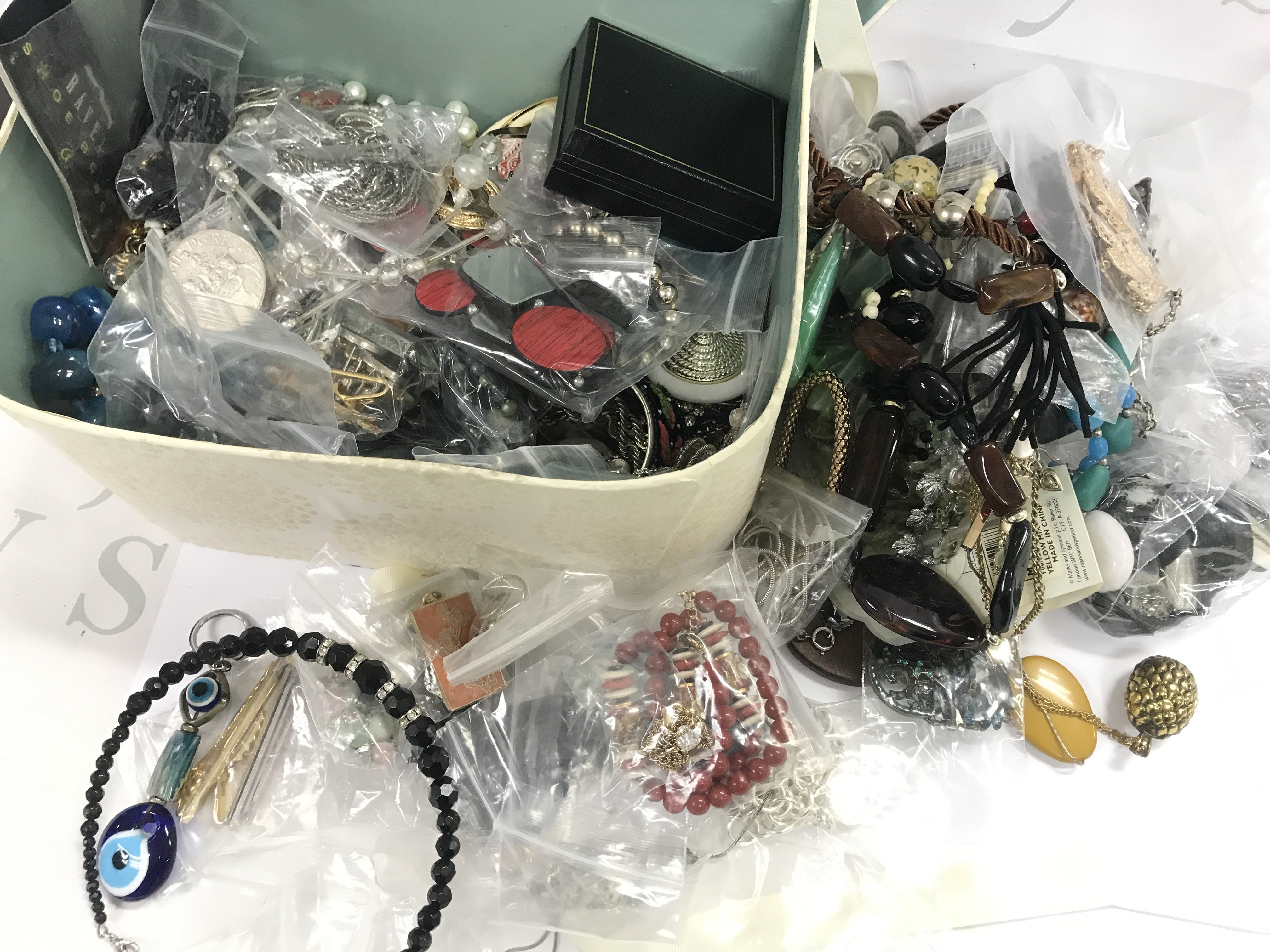 A Collection of costume jewellery including necklaces, bracelets etc . Postage category C. NO RESERVE