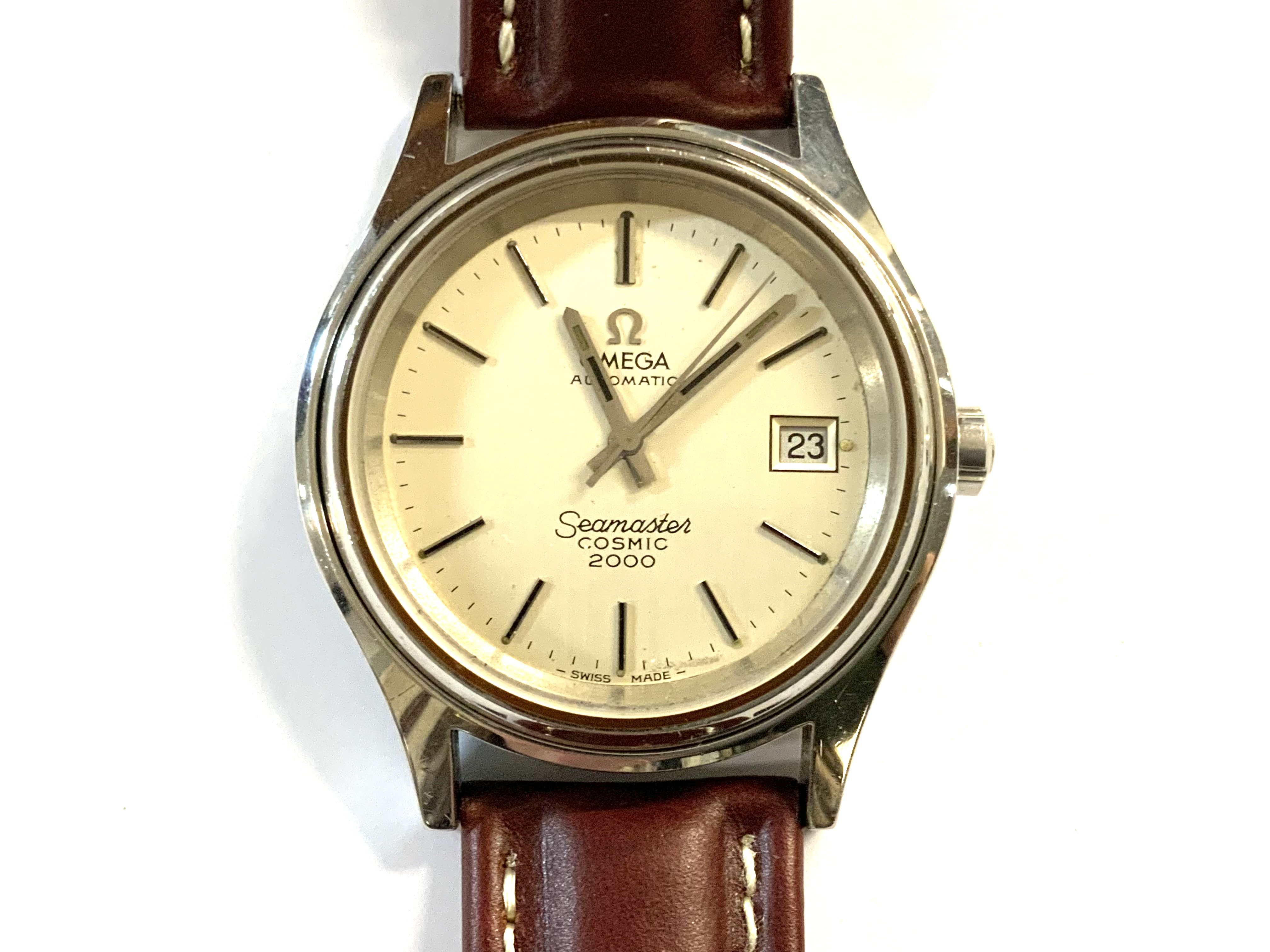 A 1975 Omega Seamaster Cosmic 2000, Cal1022 automatic wristwatch. (A)