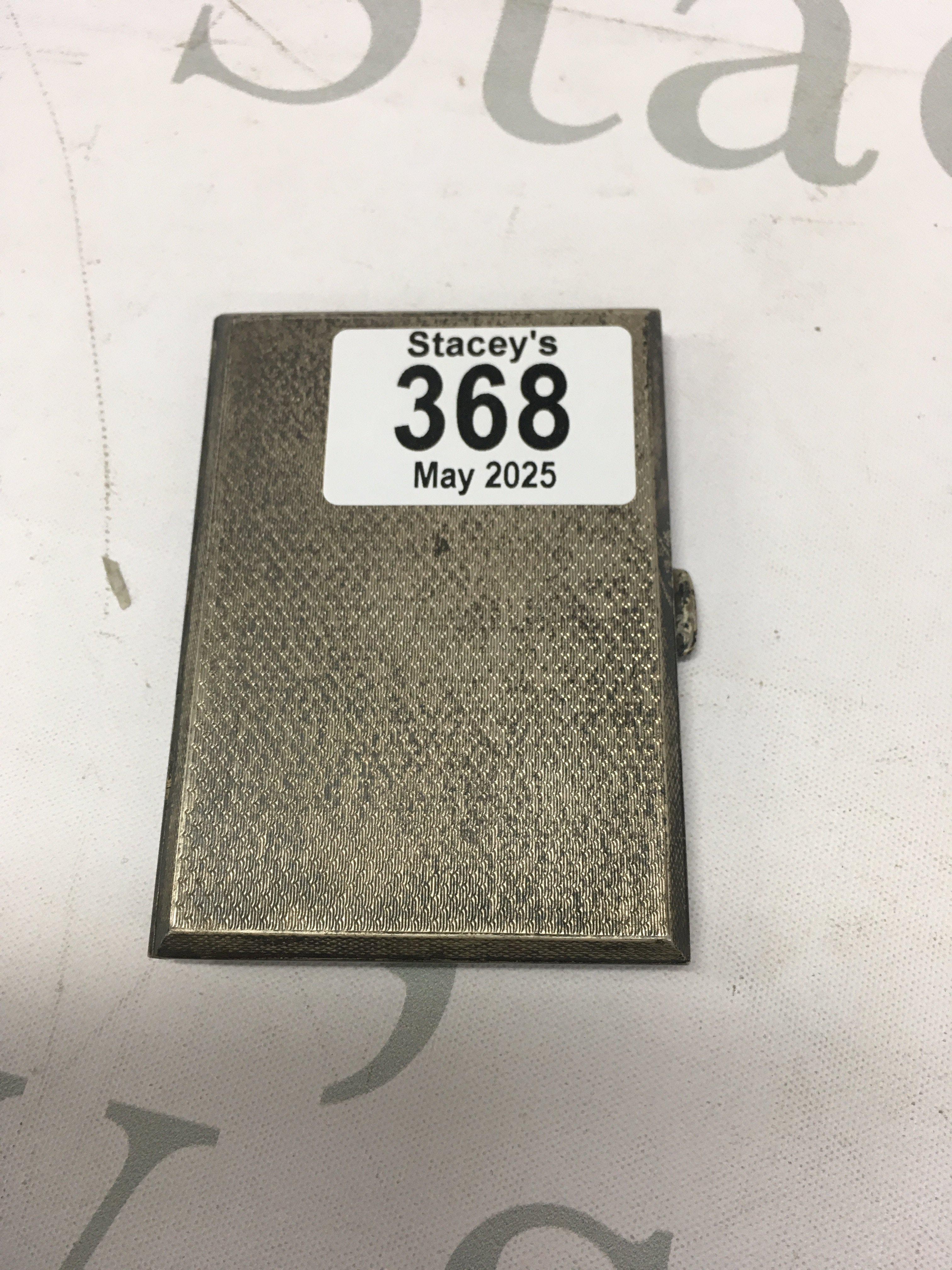 A silver case cigarette case 85 grams.