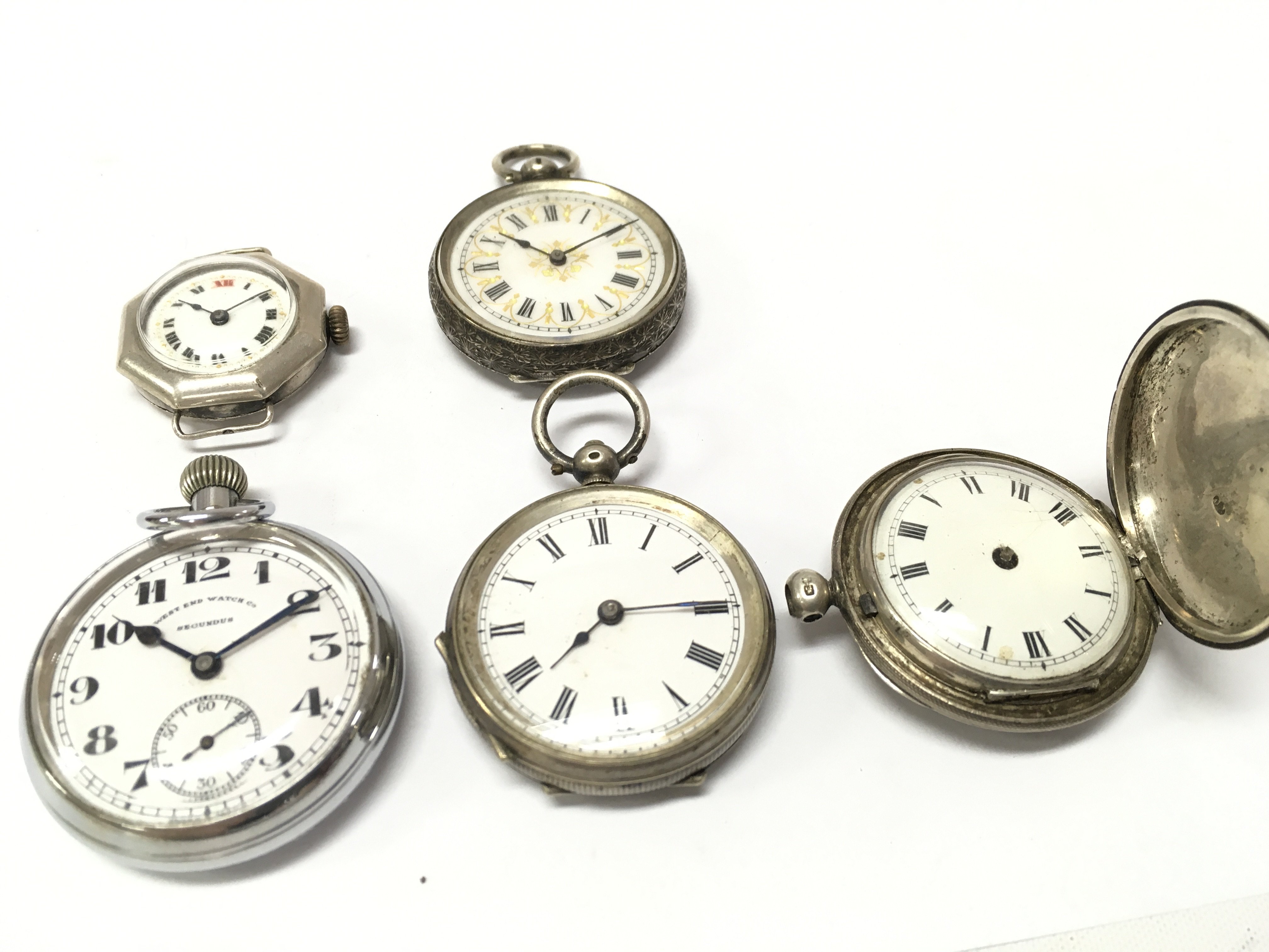 A collection of Ladies fob watches, some silver hallmarked . Postage category A