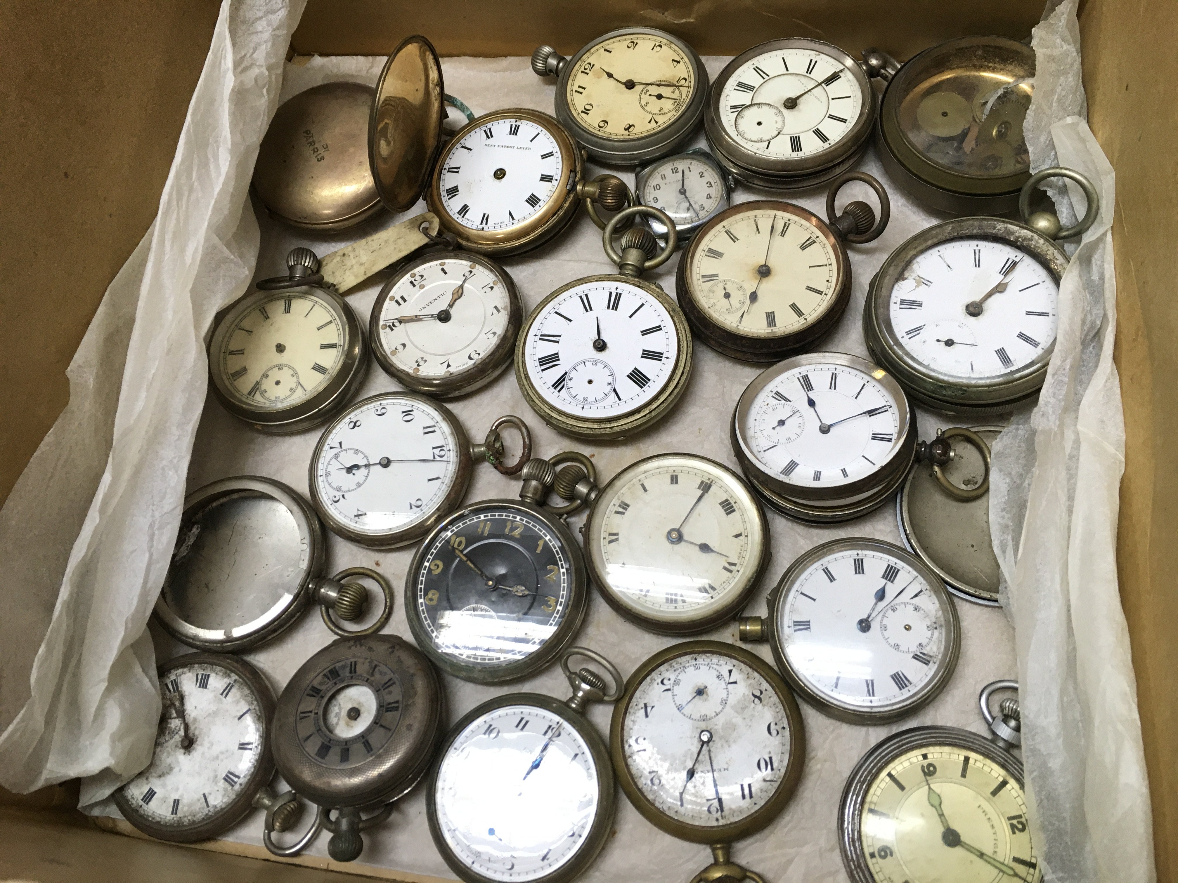 A mixed collection of pocket watches for spares or repairs. This lot cannot be posted