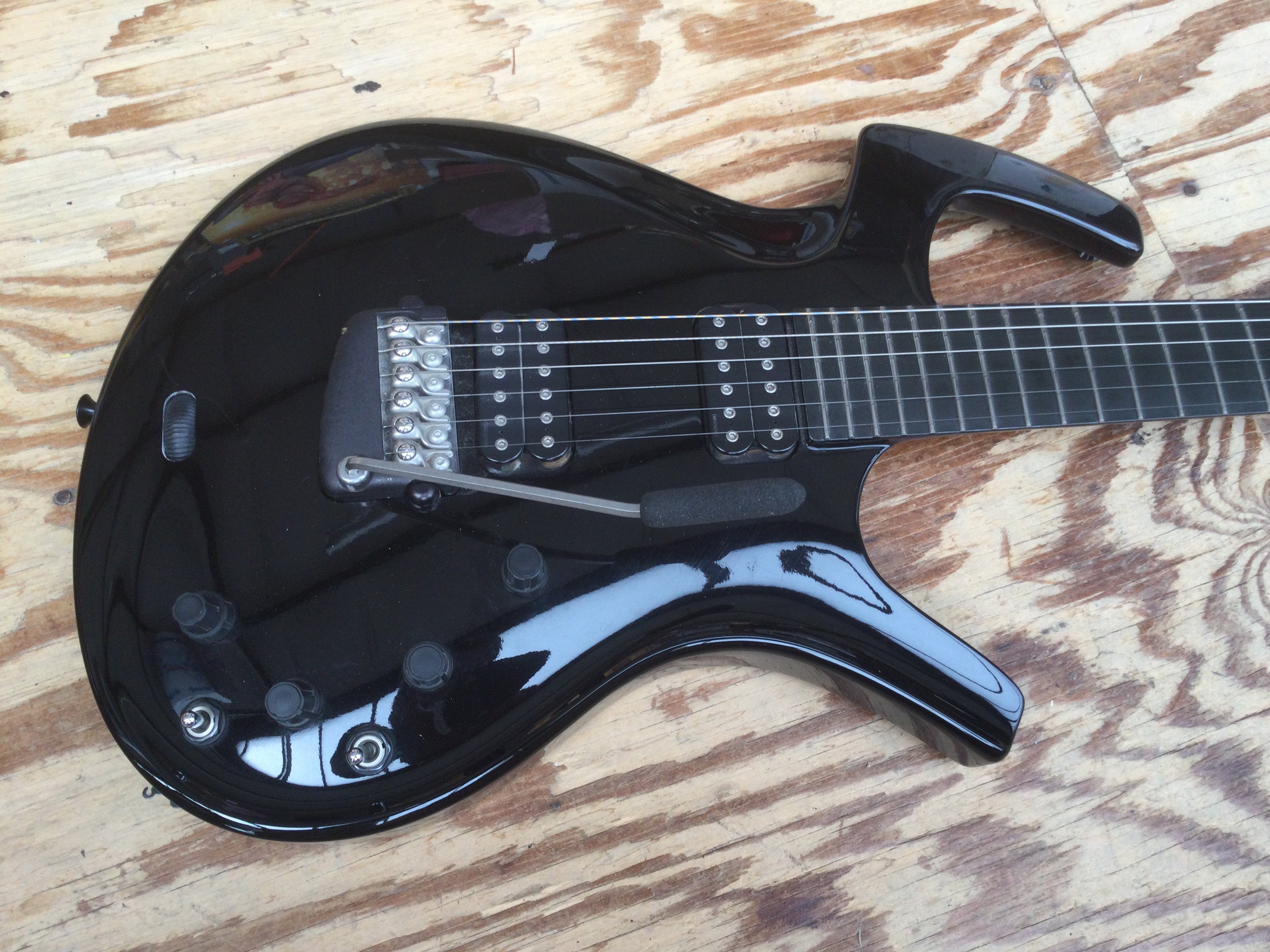 A Parker Fly Deluxe electric guitar previously owned and stage used by Tony Hicks of The Hollies. Comes supplied with a soft carry case. Further provenance available upon request.