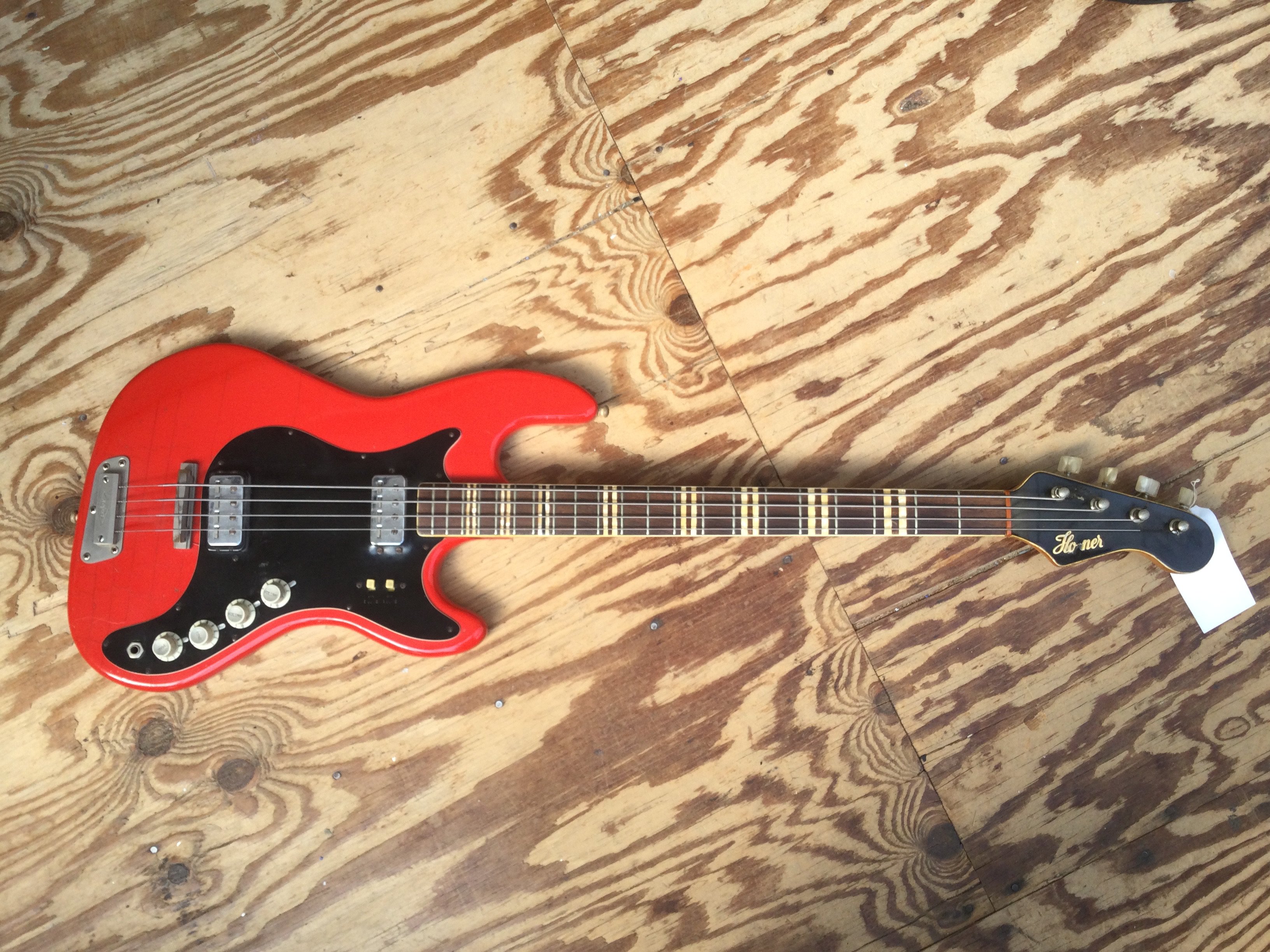 A 1960s Hofner Artist 185 bass guitar. Comes with a soft carry case.