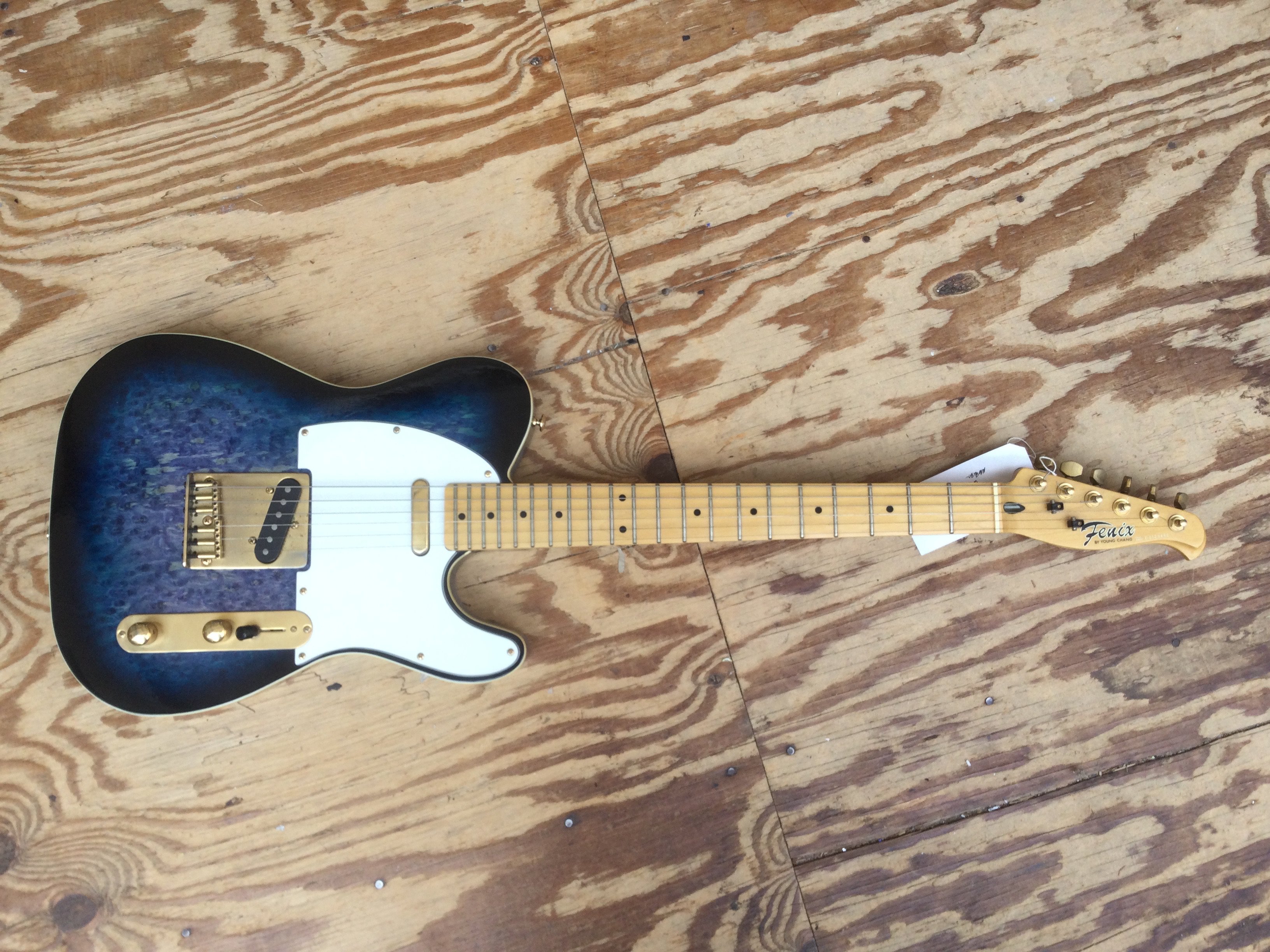A Fenix by Young Chang Telecaster type electric guitar. No case.
