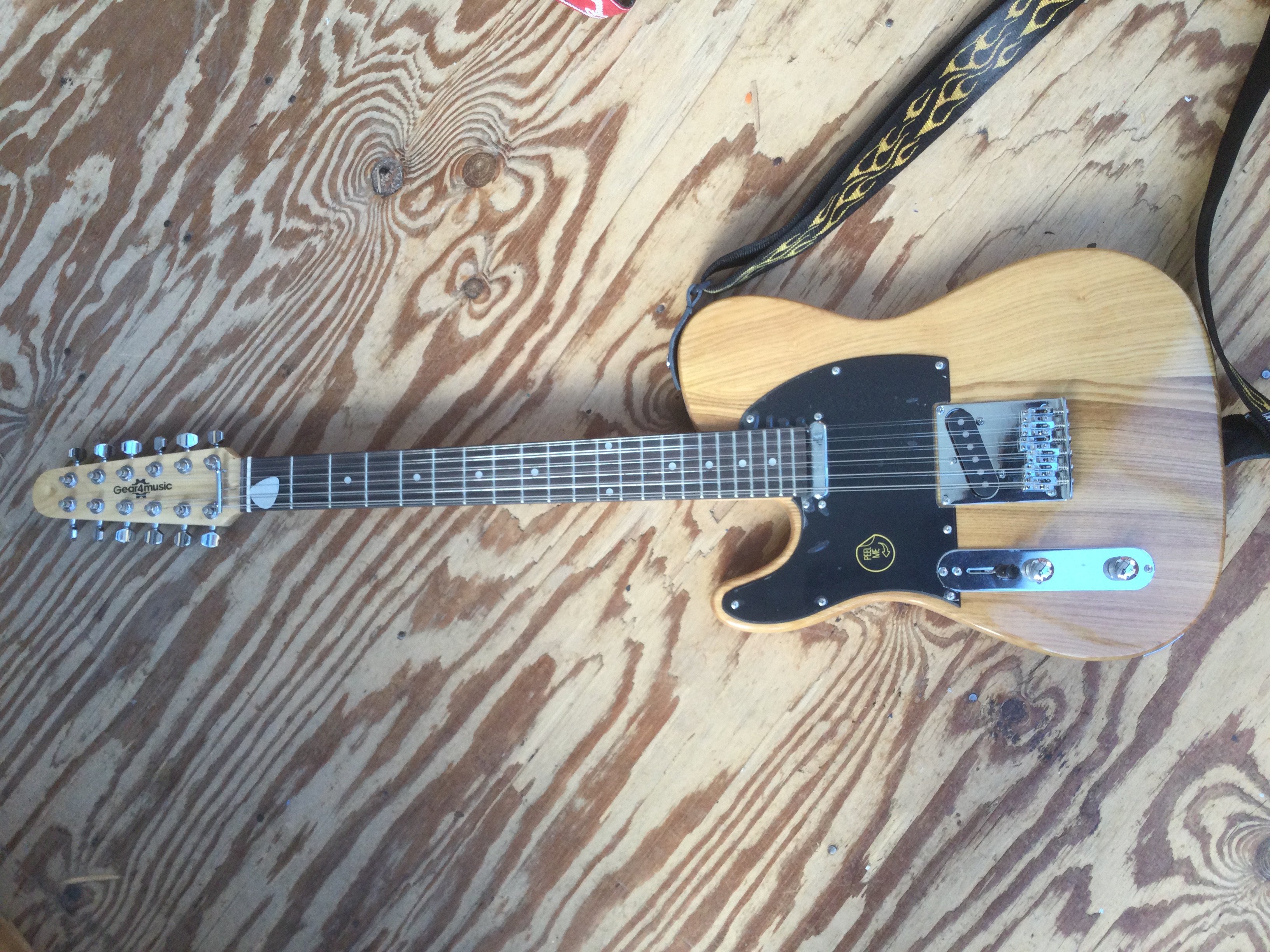 A Gear 4 Music left handed 12 string electric guitar. No case.