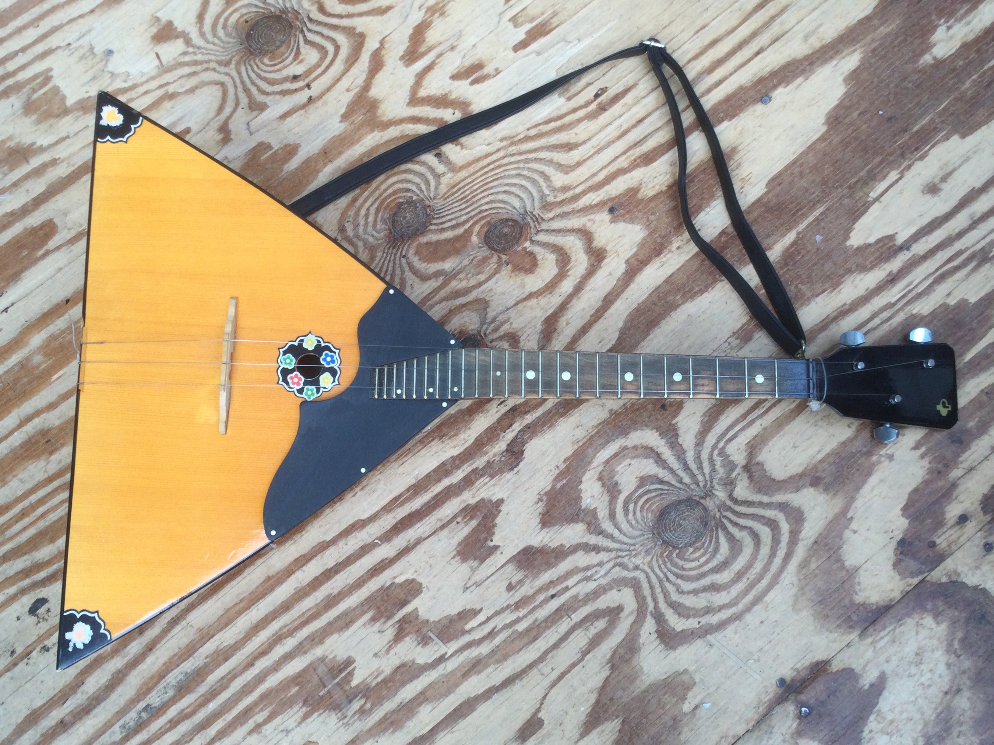 A three string balalaika, no case.
