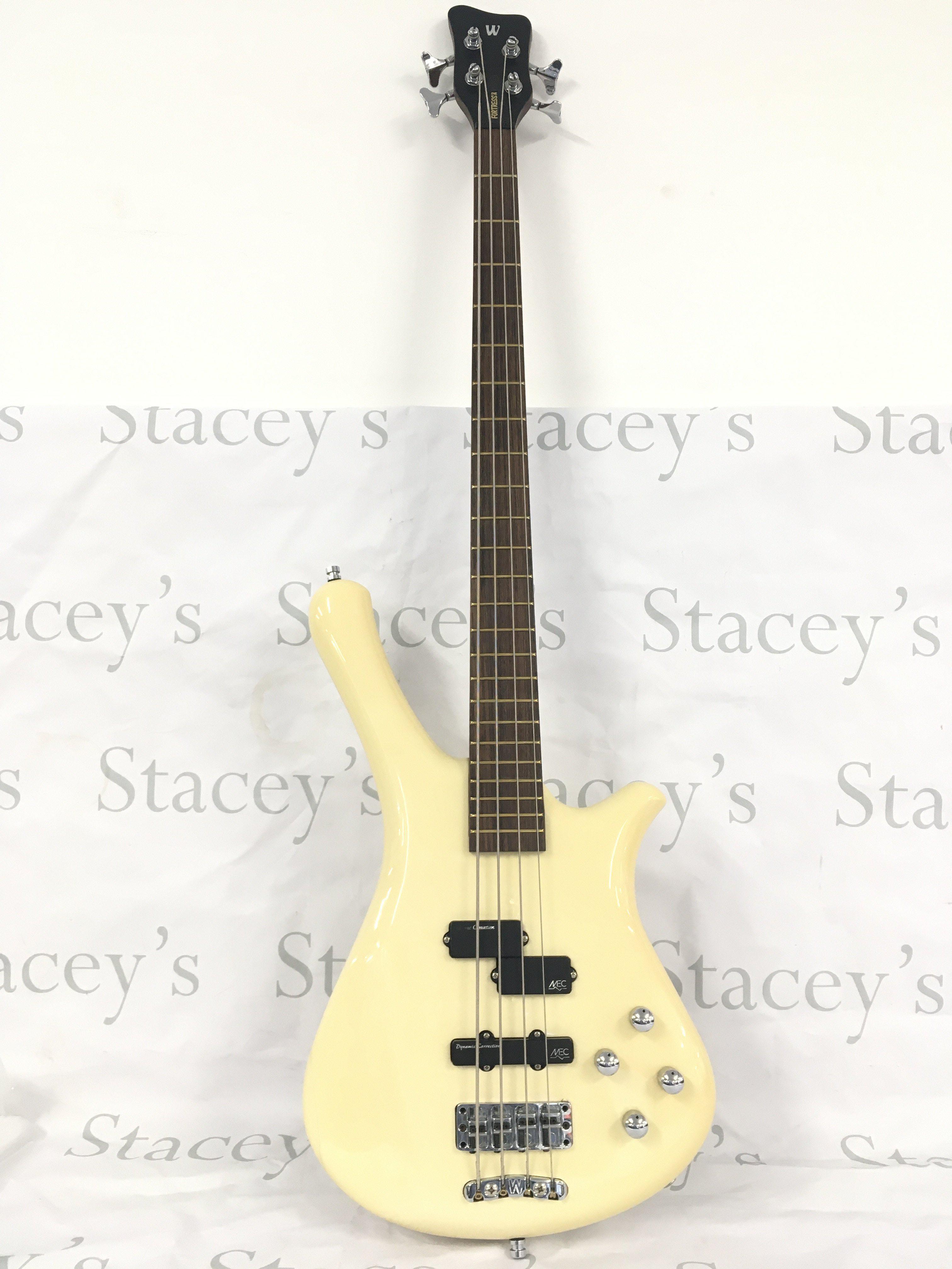 A Warwick Fortess One bass guitar. Comes with a soft carry case.