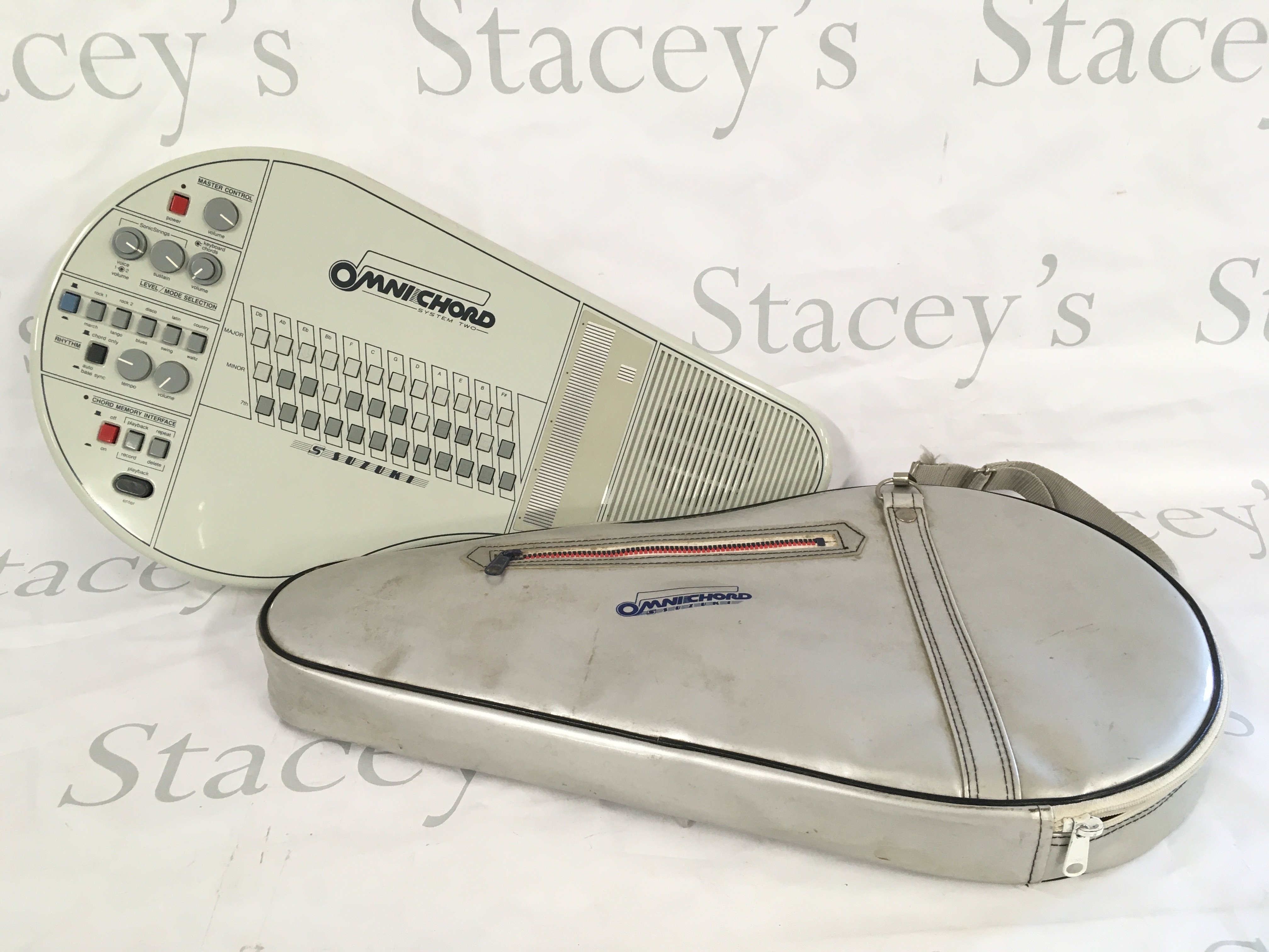 An Omnichord System Two with original carry case.