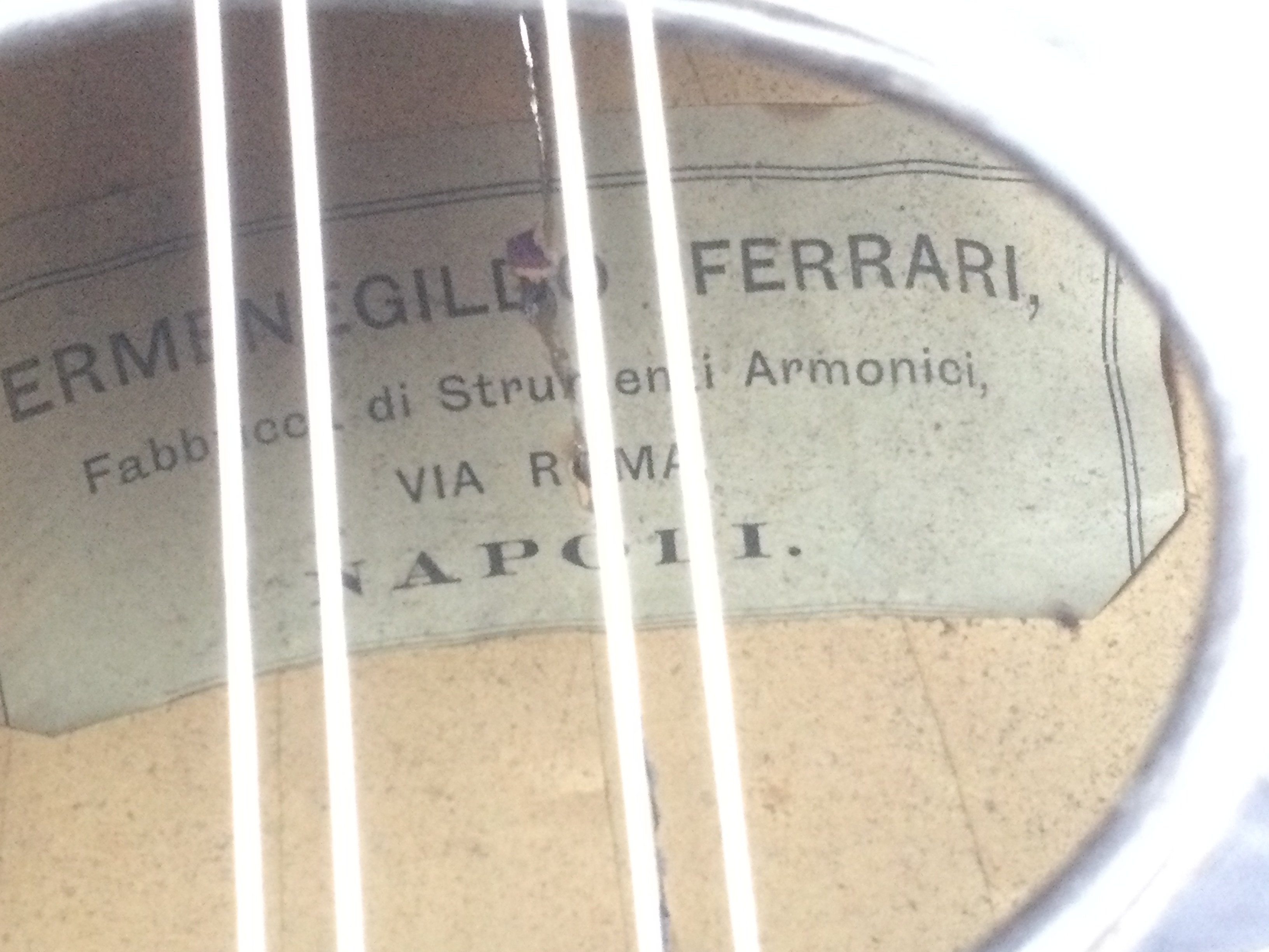 Two mandolins comprising a circa 1900 example by Ermenegildo Ferrari of Napoli plus a modern example (2).