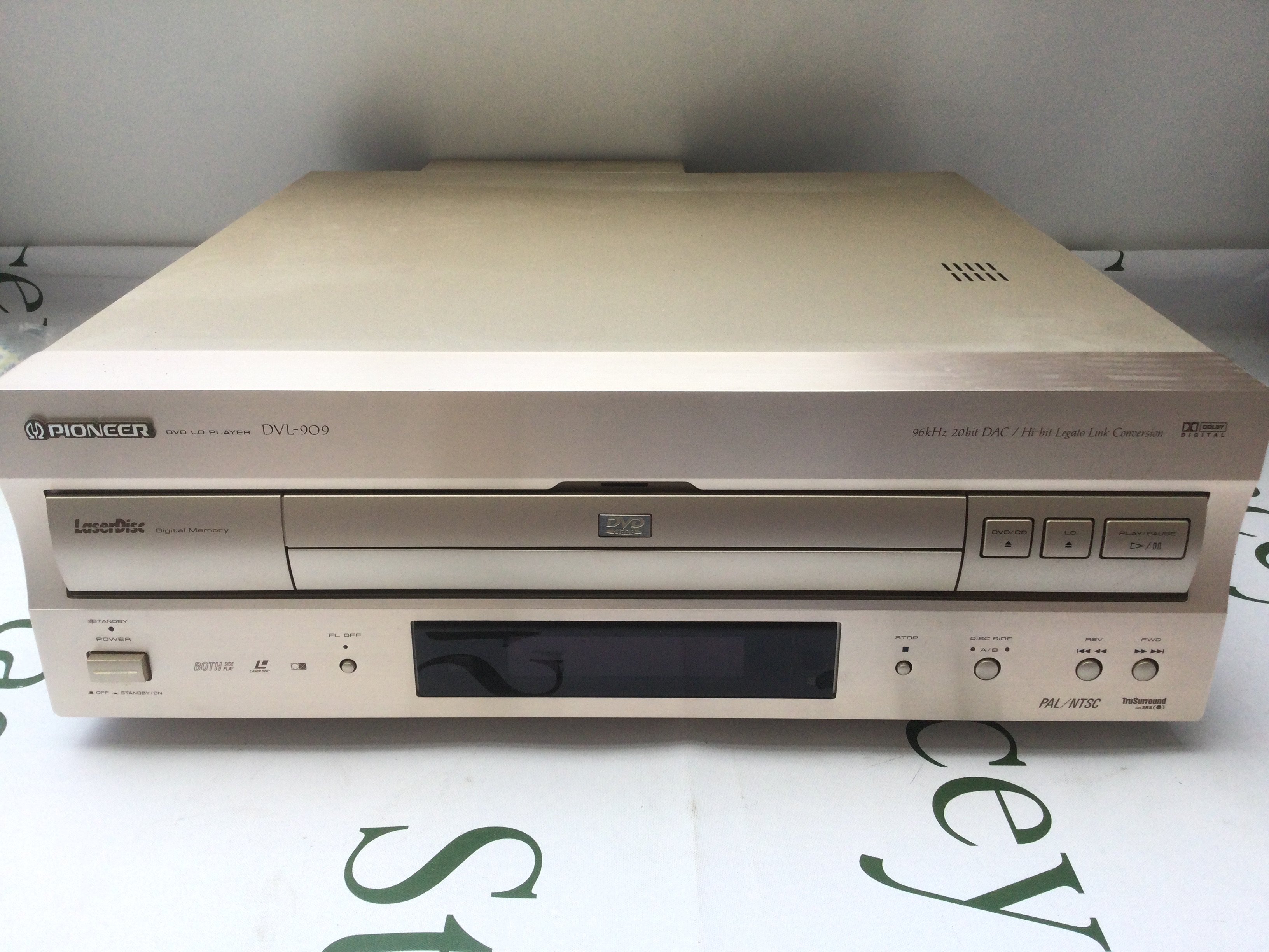 A Pioneer DVL 909 Laser Disc player.