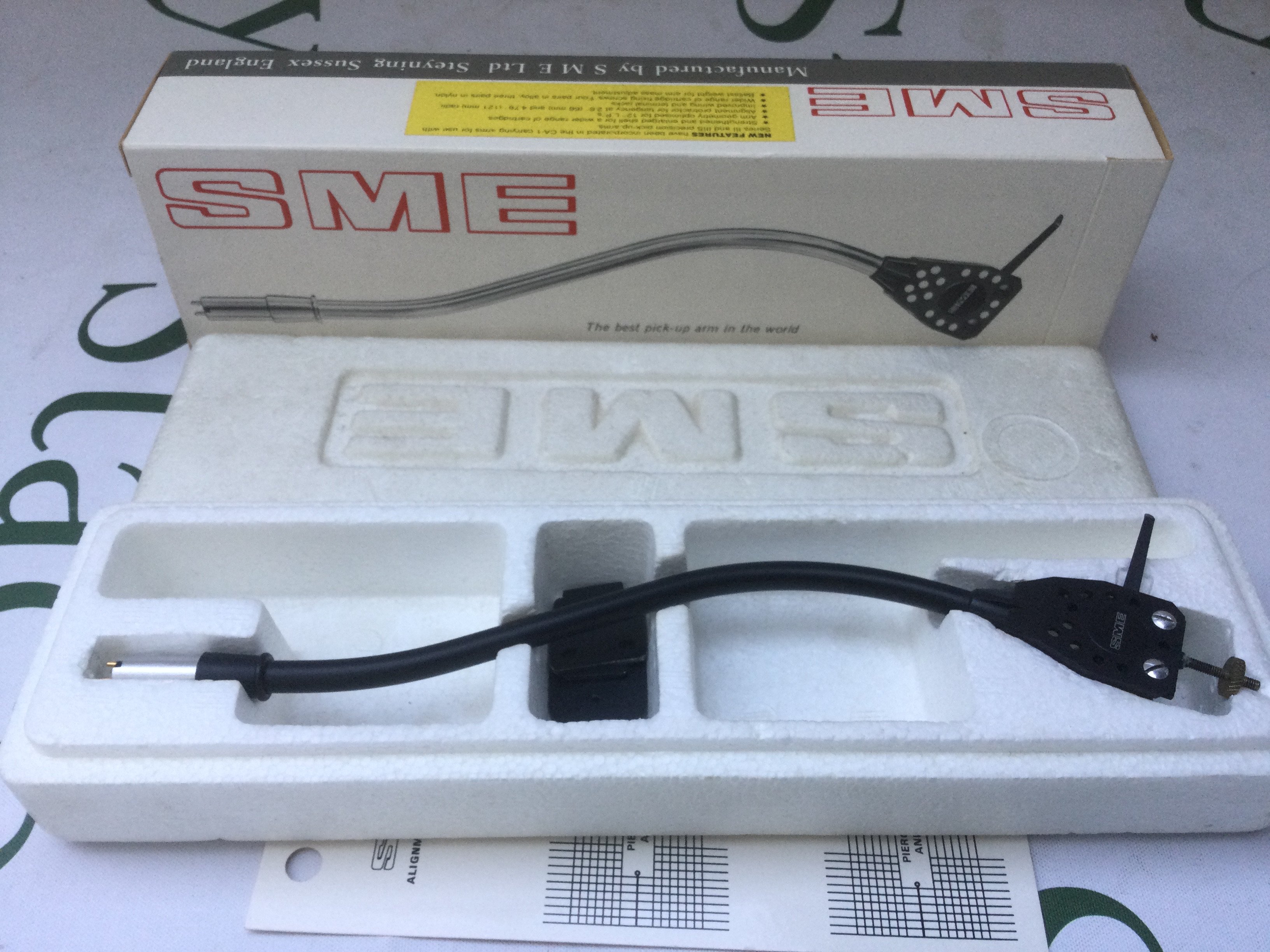 A boxed SME 3009 Series 3 carrying arm pipe.